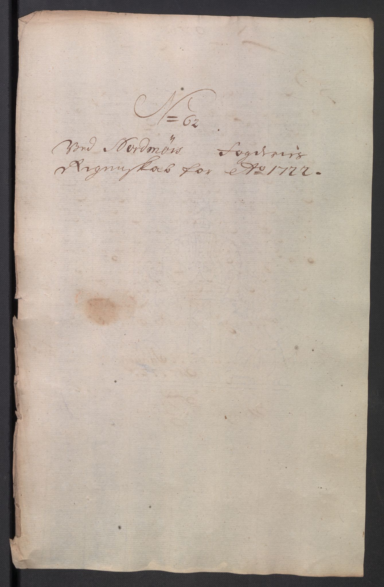 Rentekammeret inntil 1814, Reviderte regnskaper, Fogderegnskap, AV/RA-EA-4092/R56/L3755: Fogderegnskap Nordmøre, 1722, p. 343