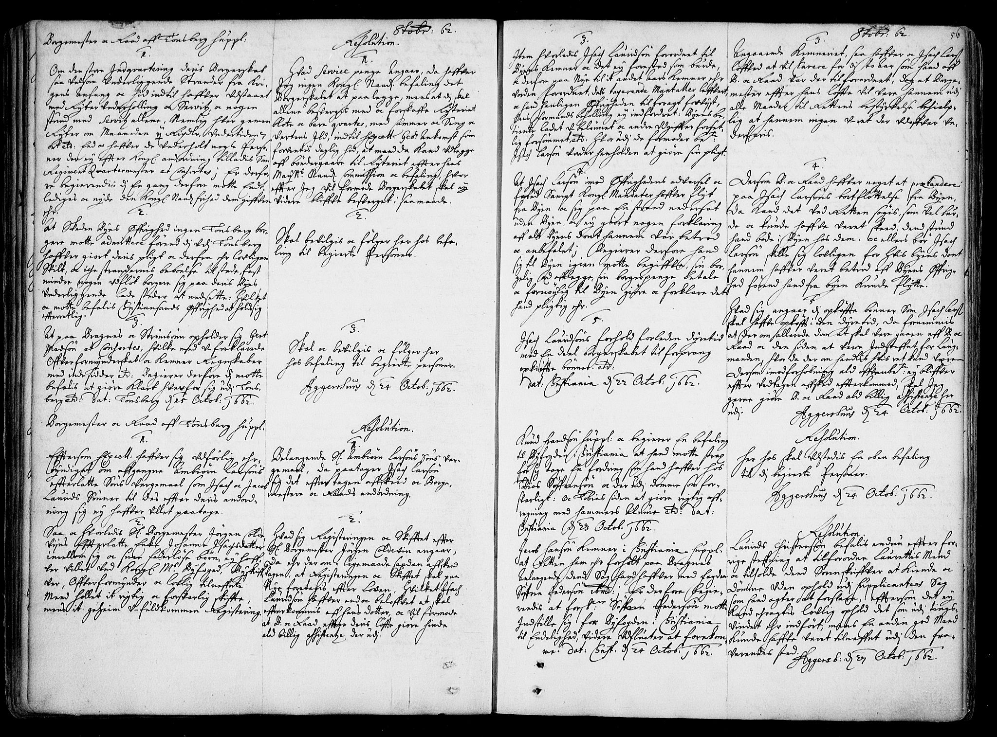 Stattholderembetet 1572-1771, AV/RA-EA-2870/Ad/L0001: Supplikasjons- og resolusjonsprotokoll, 1662-1669, p. 55b-56a