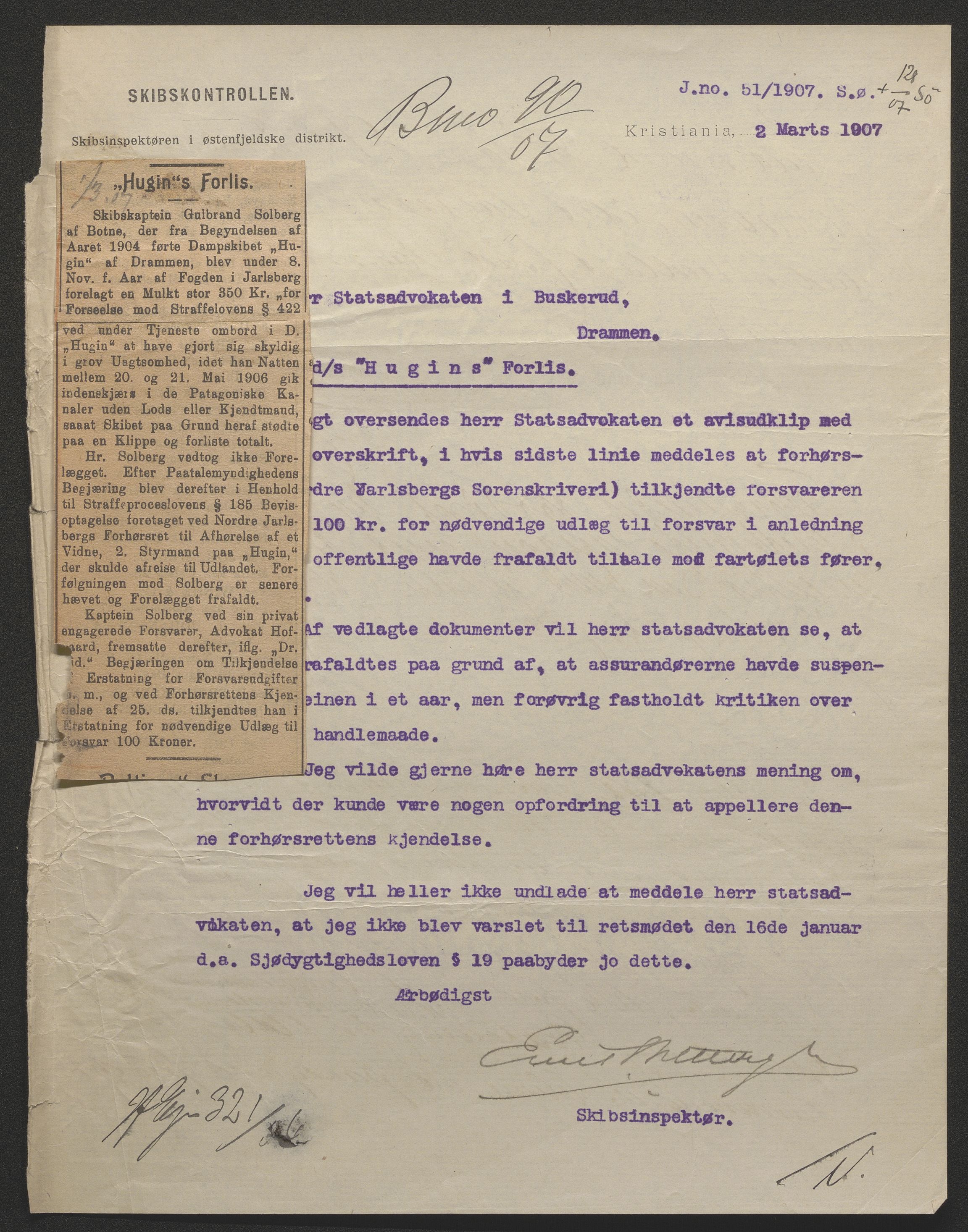 Sjøfartsdirektoratet med forløpere, skipsmapper slettede skip, AV/RA-S-4998/F/Fa/L0519: --, 1850-1922, p. 657