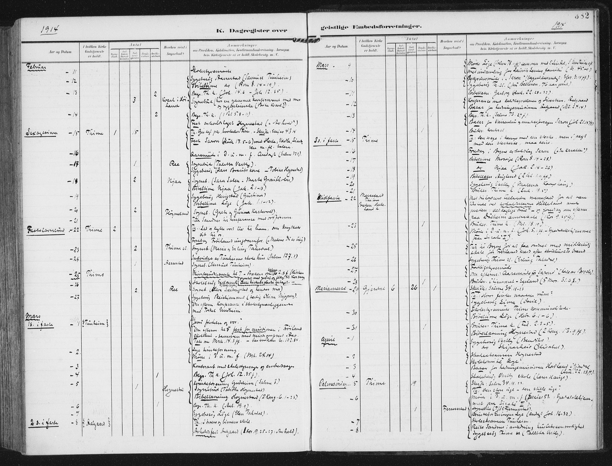 Lye sokneprestkontor, AV/SAST-A-101794/002/A/L0001: Parish register (official) no. A 12, 1904-1920, p. 382