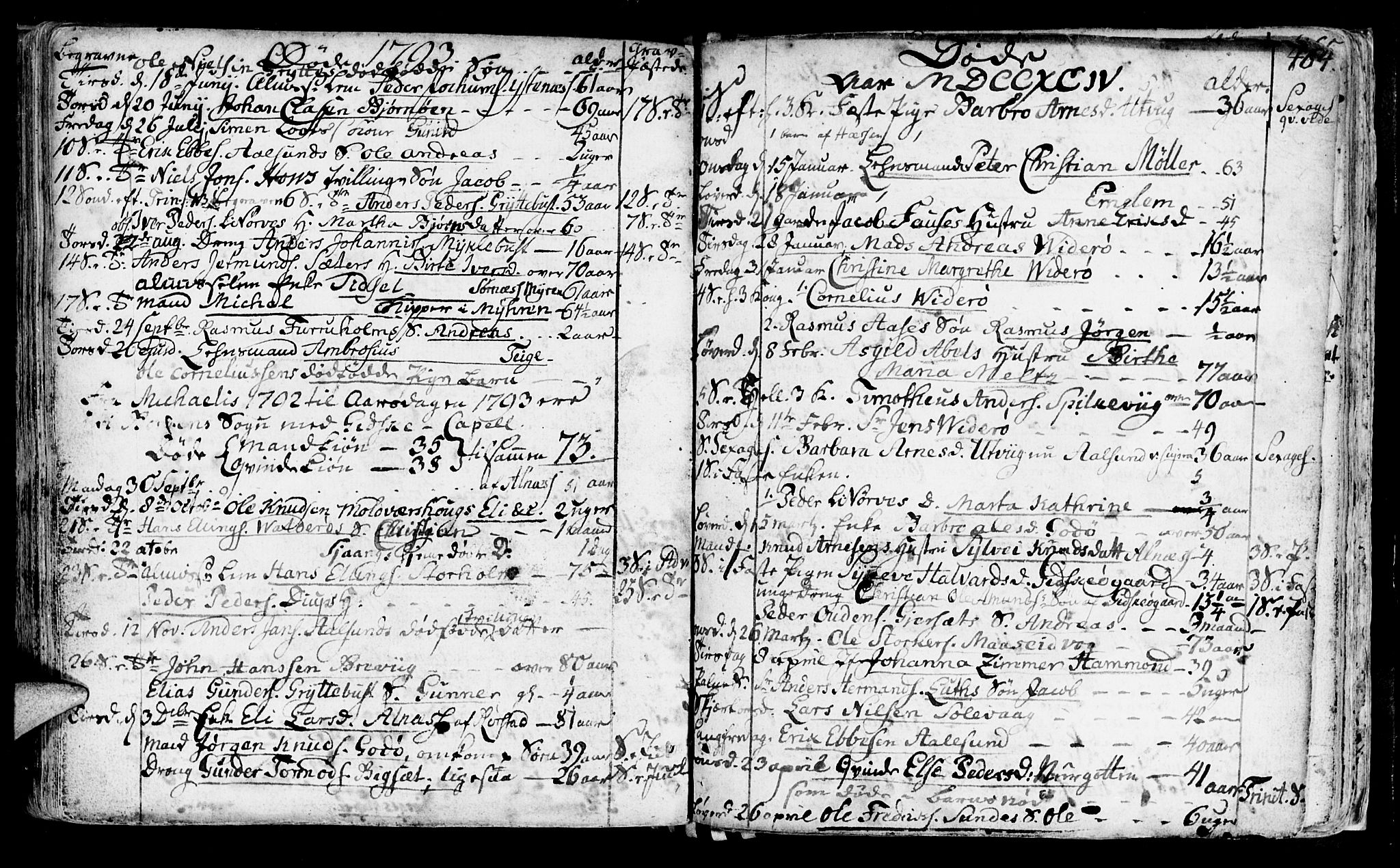 Ministerialprotokoller, klokkerbøker og fødselsregistre - Møre og Romsdal, SAT/A-1454/528/L0393: Parish register (official) no. 528A04, 1762-1800, p. 464