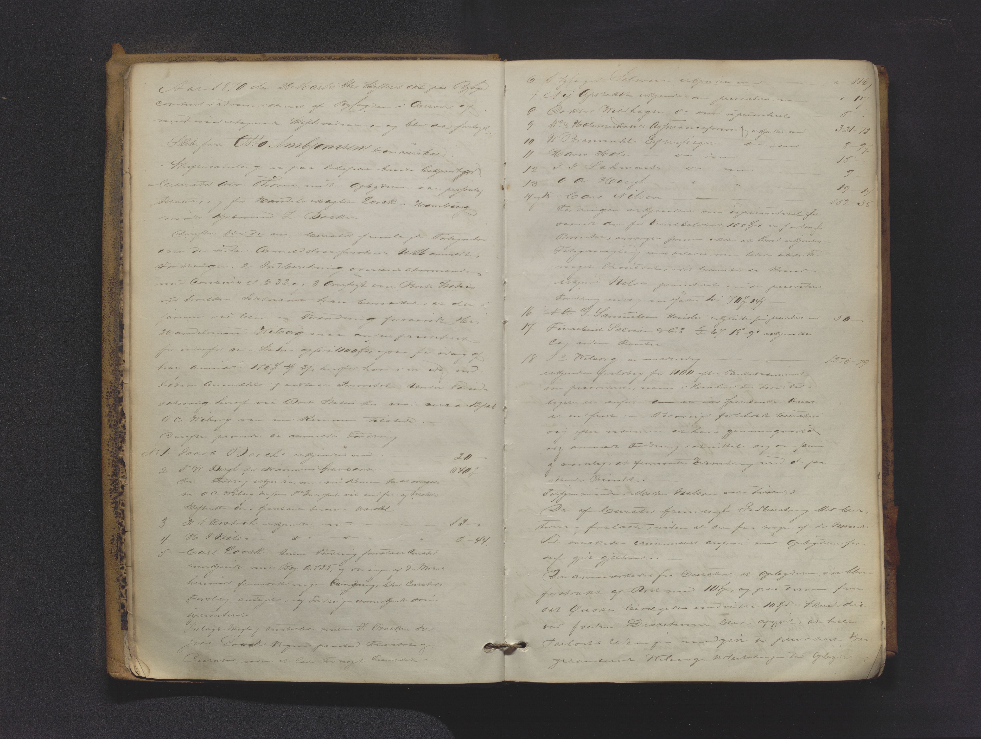 Drammen byfogd, AV/SAKO-A-222/H/Hb/Hbc/L0012: Skifteforhandlingsprotokoll. - Drammen., 1867-1880, p. 5
