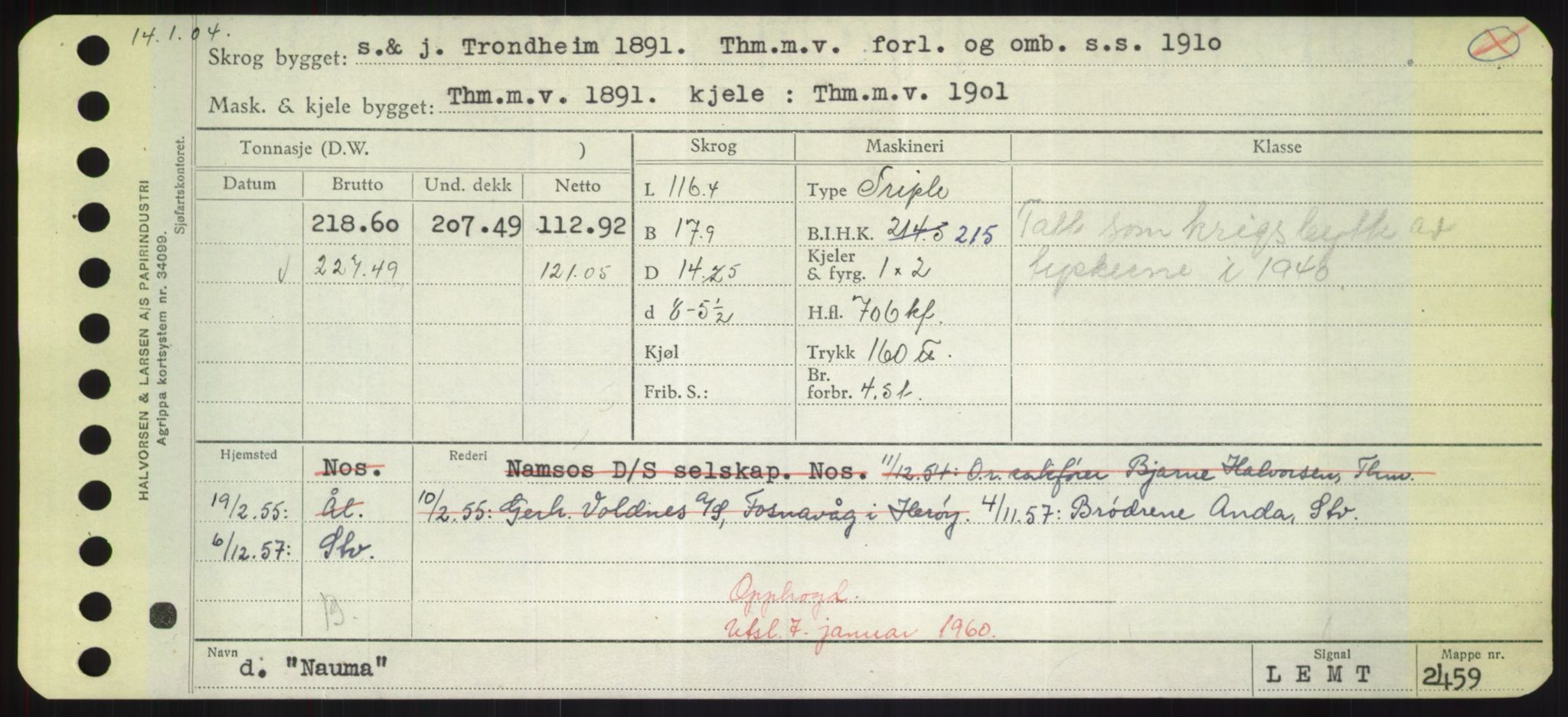 Sjøfartsdirektoratet med forløpere, Skipsmålingen, AV/RA-S-1627/H/Hd/L0026: Fartøy, N-Norhol, p. 67