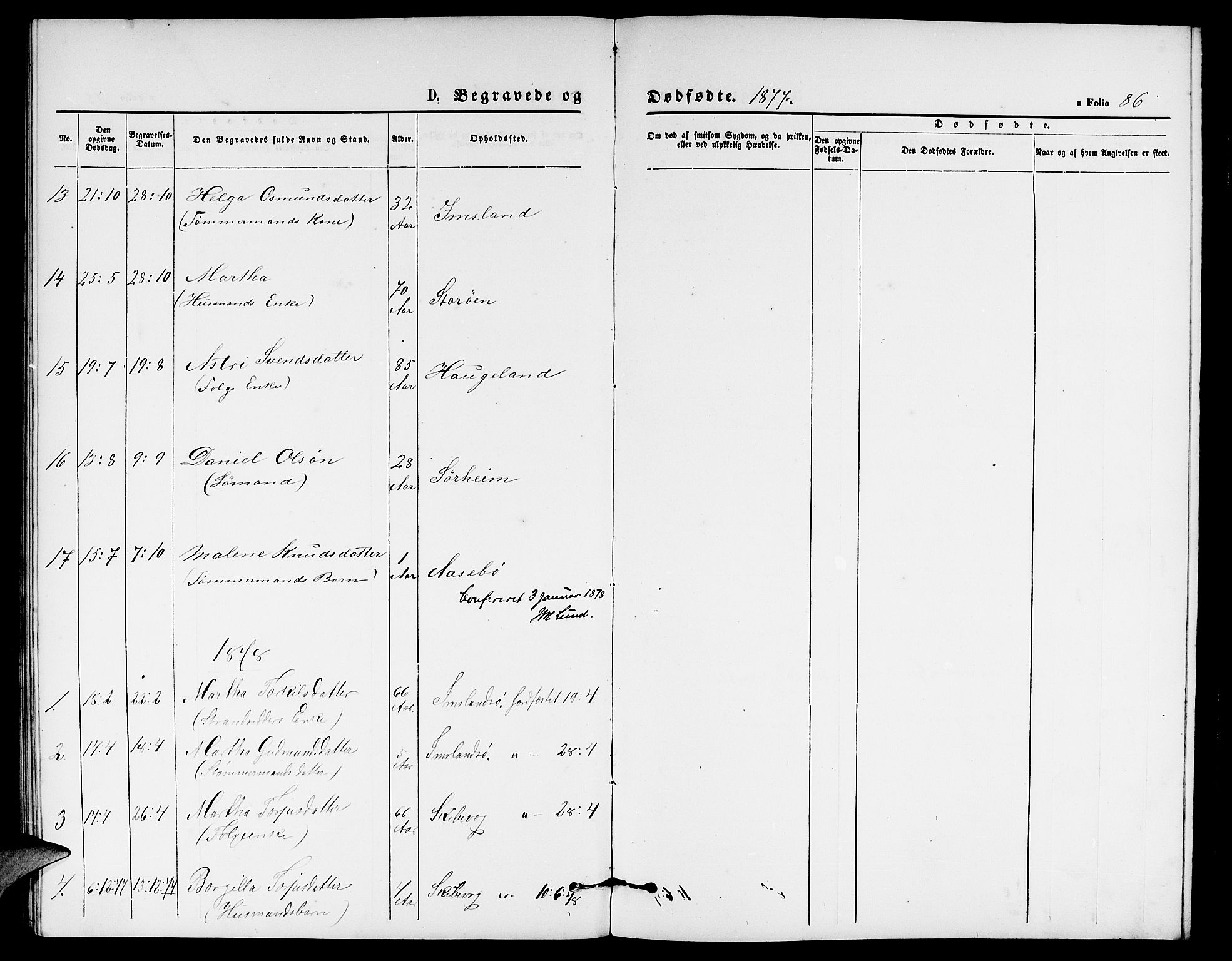 Vikedal sokneprestkontor, AV/SAST-A-101840/01/V: Parish register (copy) no. B 4, 1868-1890, p. 86