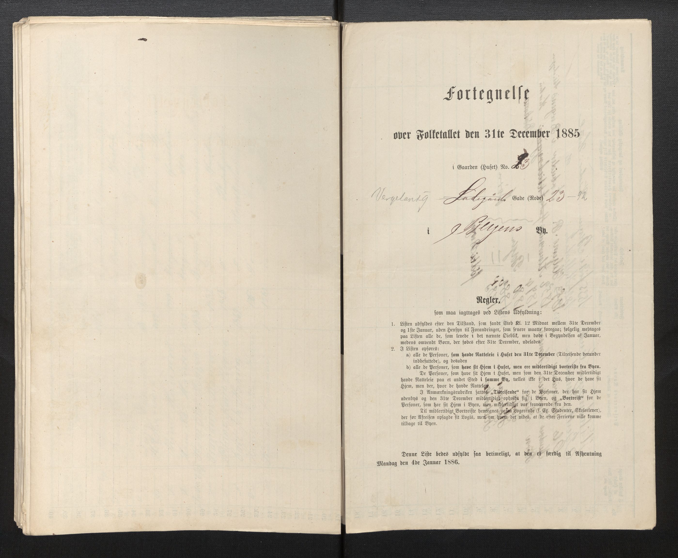 SAB, 1885 census for 1301 Bergen, 1885, p. 2121