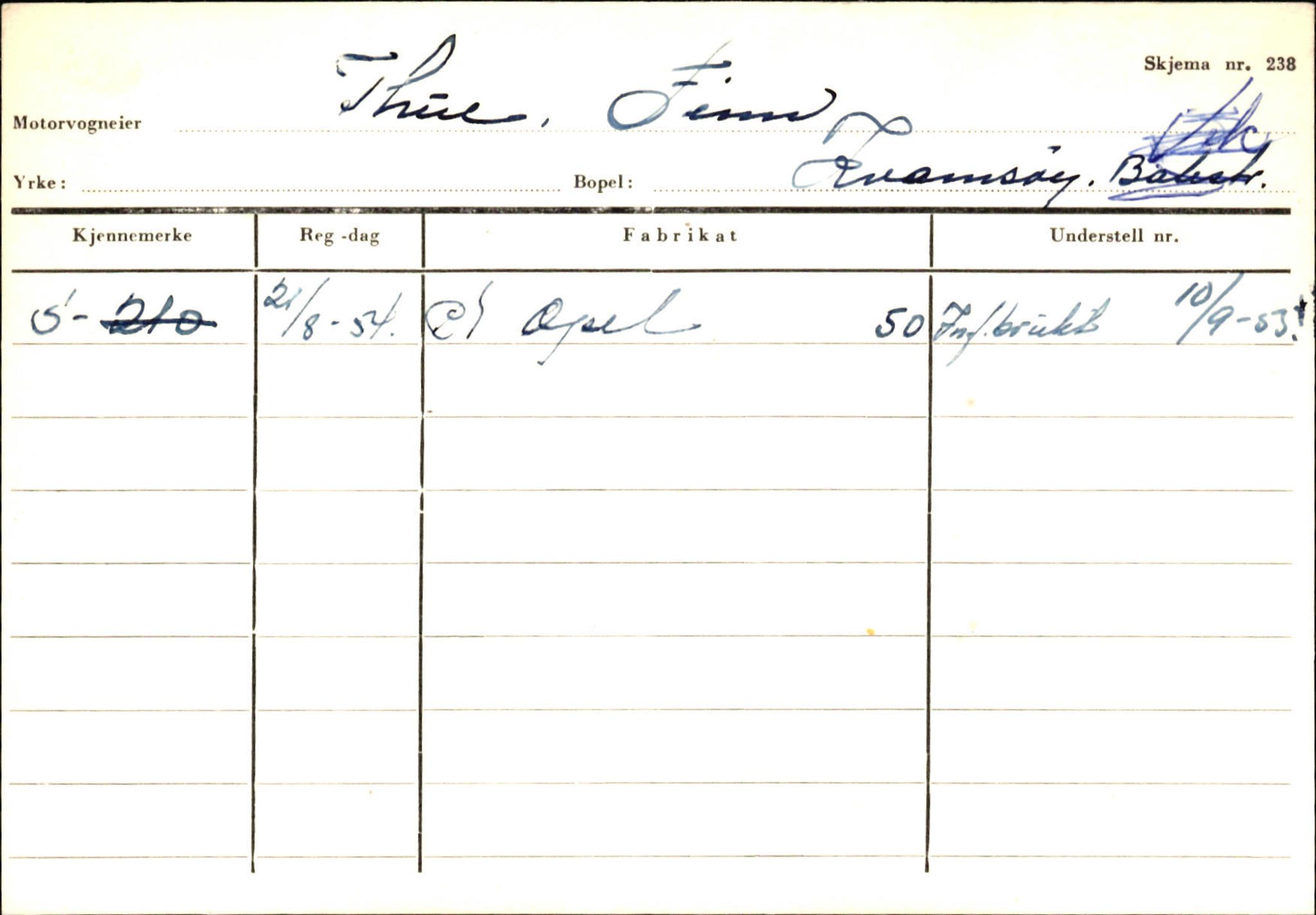 Statens vegvesen, Sogn og Fjordane vegkontor, AV/SAB-A-5301/4/F/L0132: Eigarregister Askvoll A-Å. Balestrand A-Å, 1945-1975, p. 2428