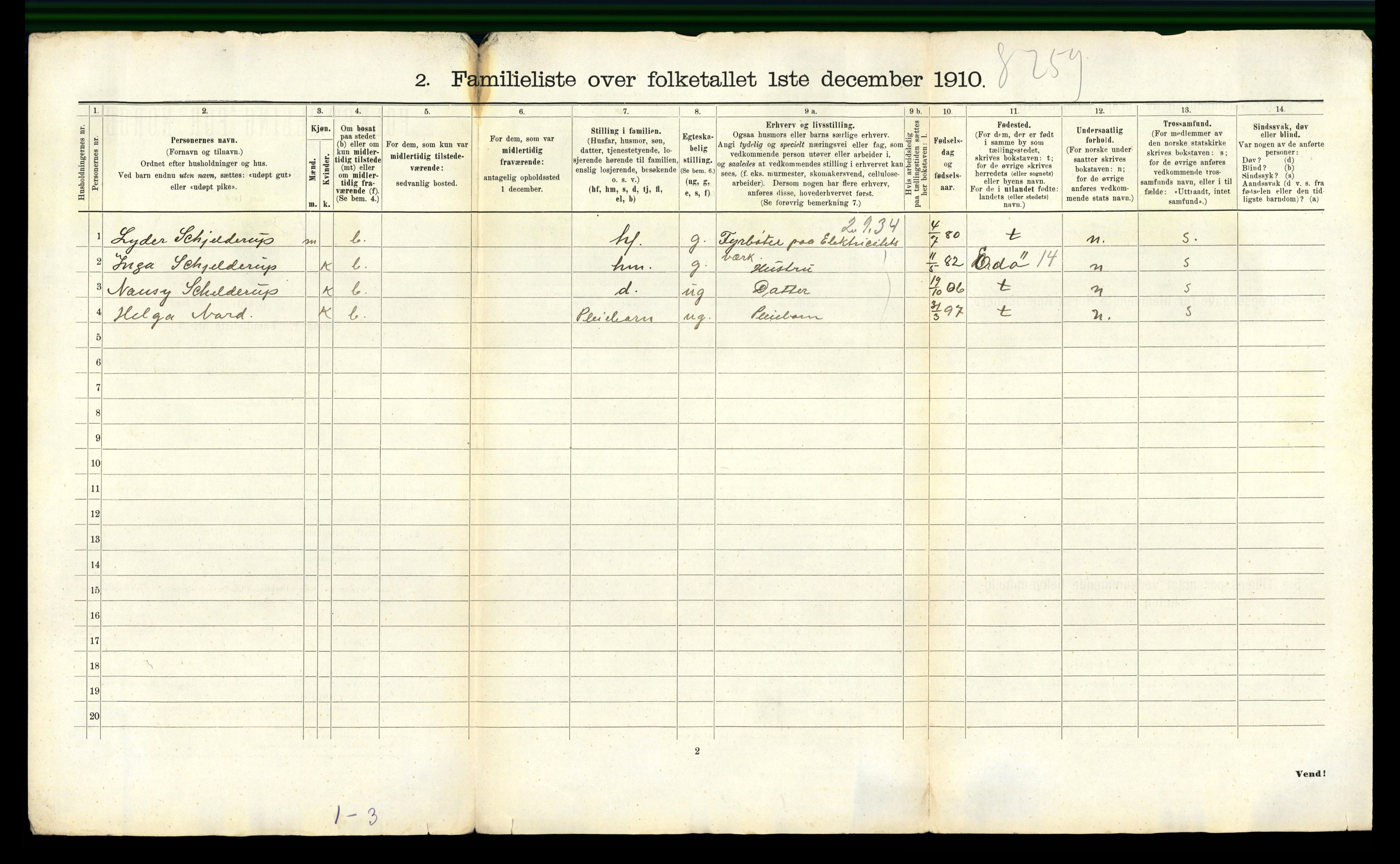 RA, 1910 census for Ålesund, 1910, p. 4768