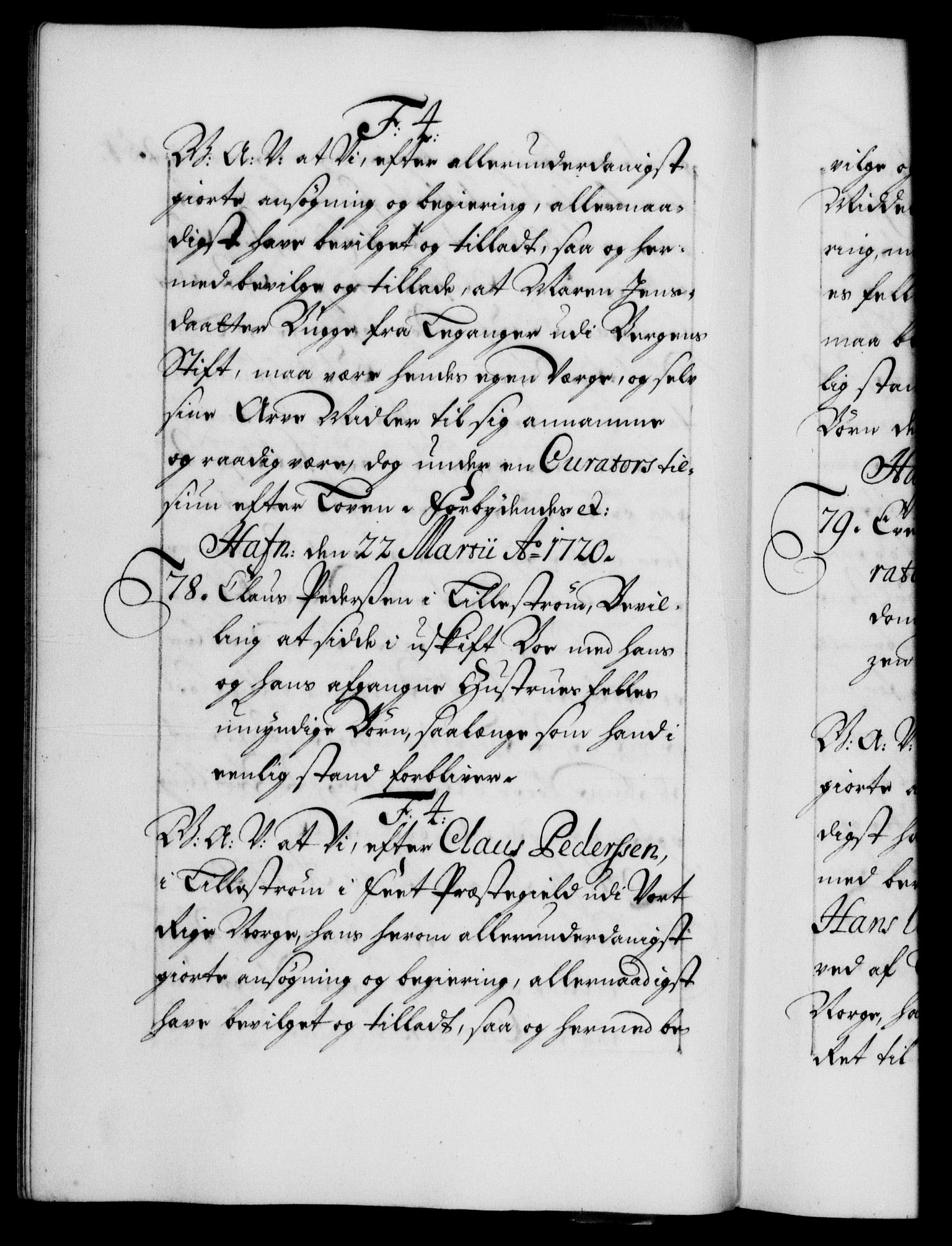 Danske Kanselli 1572-1799, AV/RA-EA-3023/F/Fc/Fca/Fcaa/L0023: Norske registre, 1720-1722, p. 54b