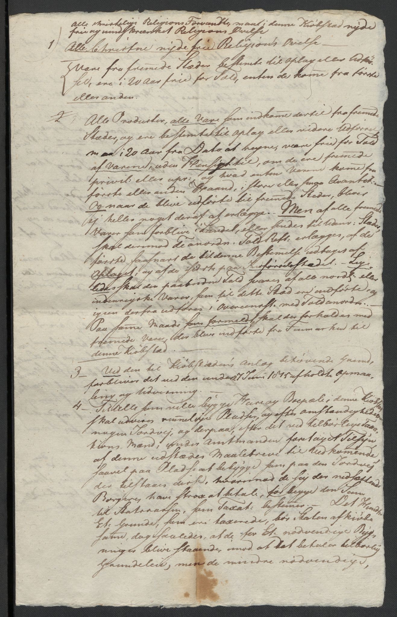 Christie, Wilhelm Frimann Koren, AV/RA-PA-0014/F/L0005: Christies dokumenter fra Stortinget, 1815-1816, p. 754