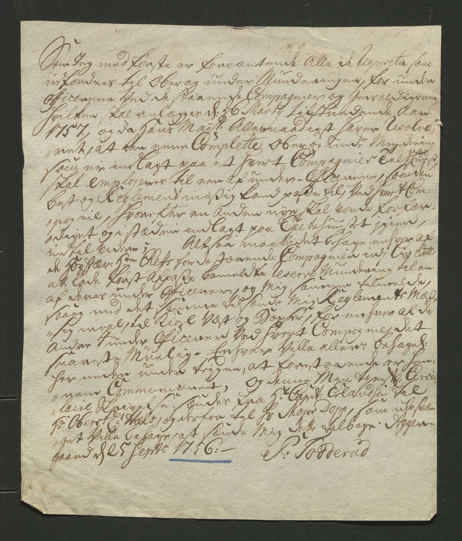 Åker i Vang, Hedmark, og familien Todderud, AV/SAH-ARK-010/J/Jc/L0002: Korrespondanse, 1753-1762, p. 103