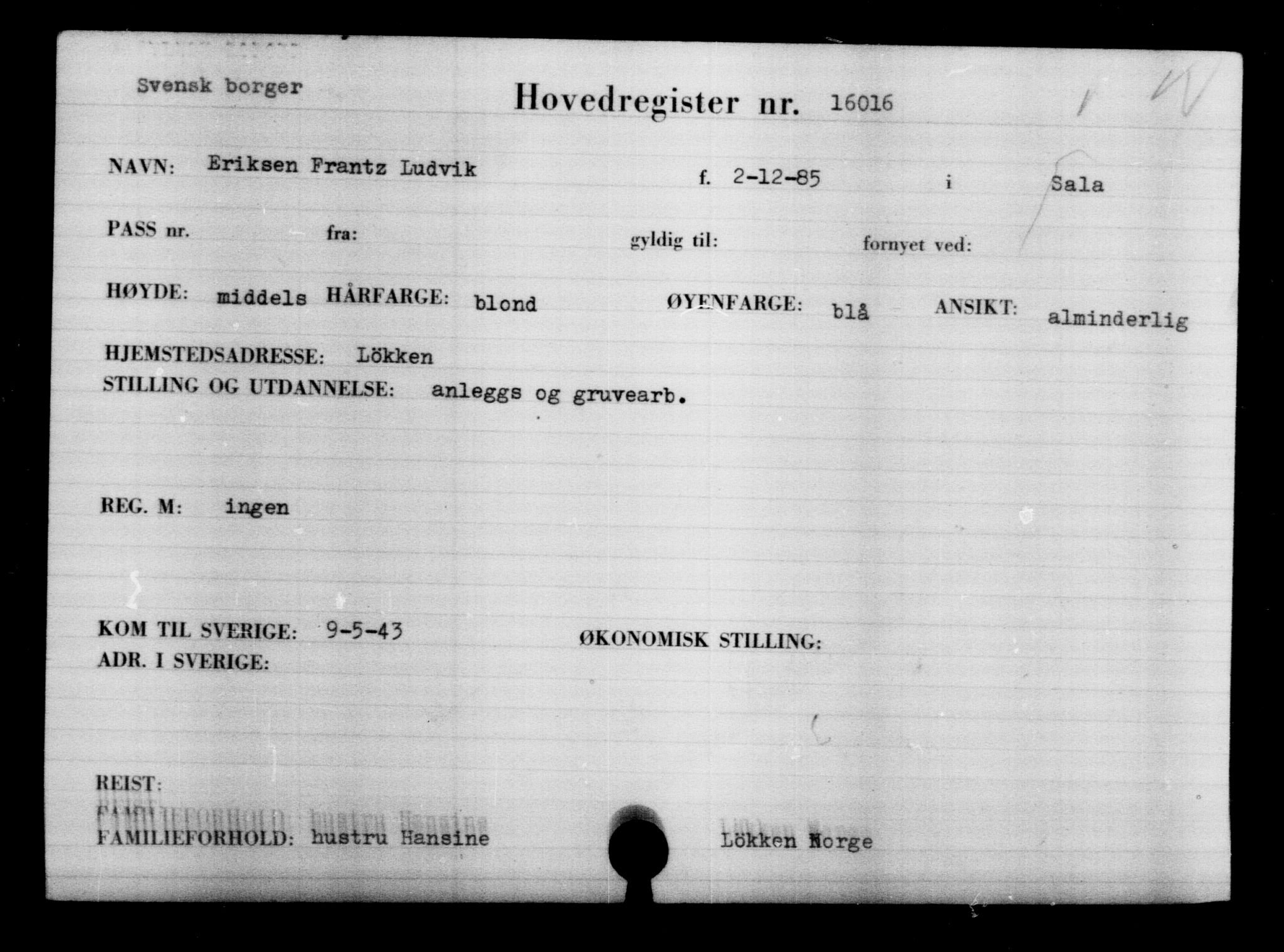 Den Kgl. Norske Legasjons Flyktningskontor, AV/RA-S-6753/V/Va/L0008: Kjesäterkartoteket.  Flyktningenr. 15700-18547, 1940-1945, p. 344