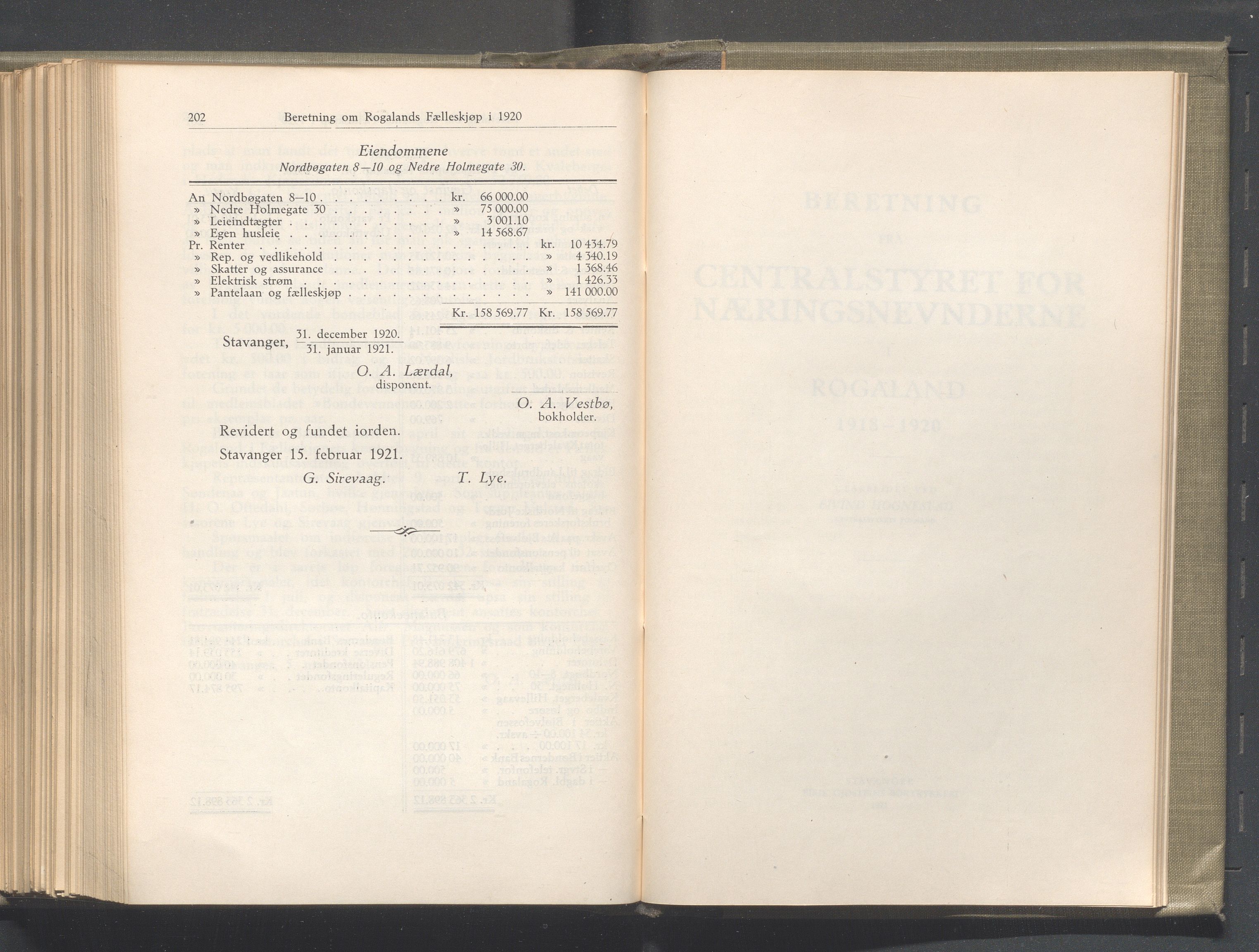 Rogaland fylkeskommune - Fylkesrådmannen , IKAR/A-900/A/Aa/Aaa/L0040: Møtebok , 1921, p. 202-203