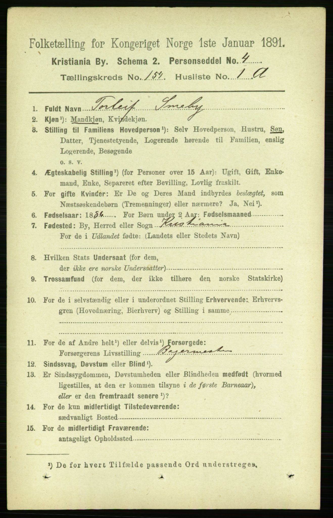 RA, 1891 census for 0301 Kristiania, 1891, p. 87247