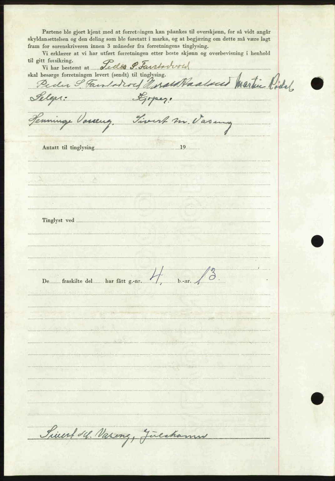 Romsdal sorenskriveri, AV/SAT-A-4149/1/2/2C: Mortgage book no. A31, 1949-1949, Diary no: : 2720/1949