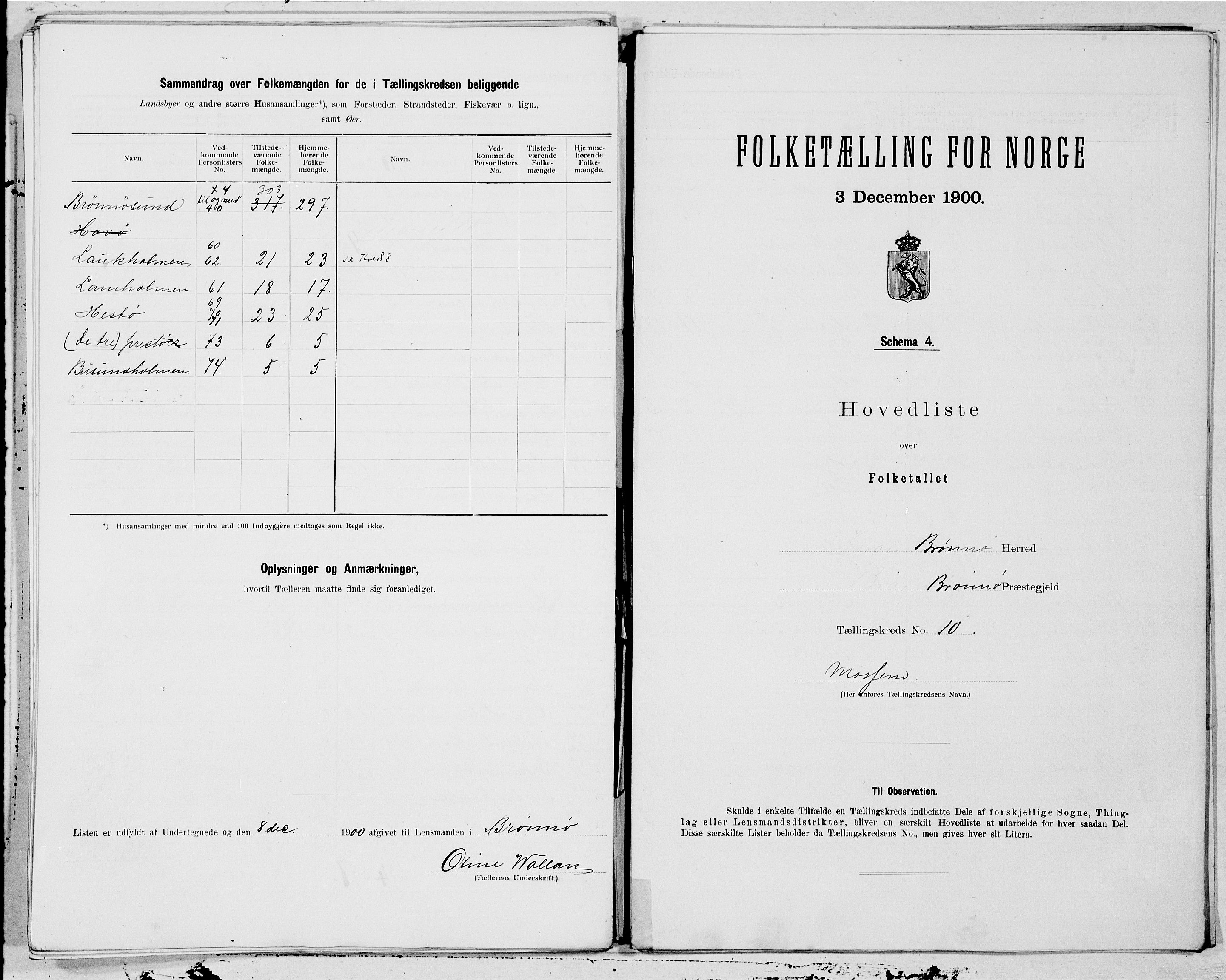 SAT, 1900 census for Brønnøy, 1900, p. 24