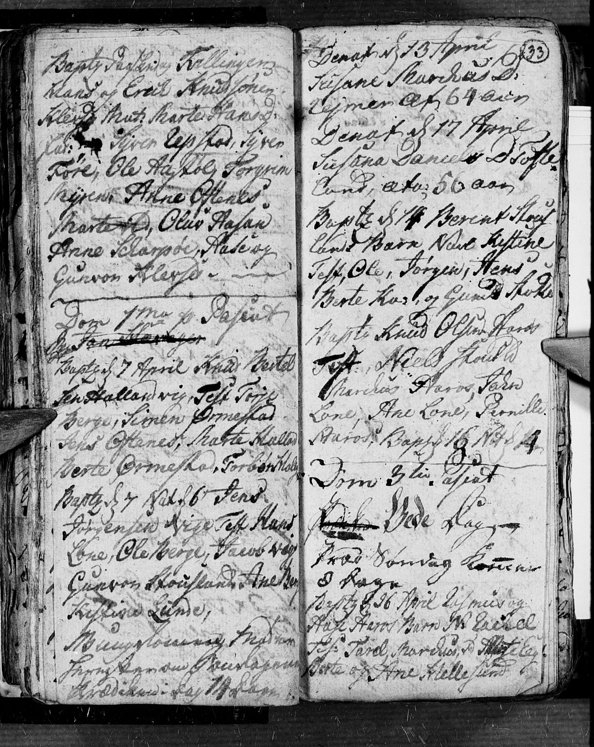 Søgne sokneprestkontor, AV/SAK-1111-0037/F/Fb/Fbb/L0001: Parish register (copy) no. B 1, 1779-1802, p. 33