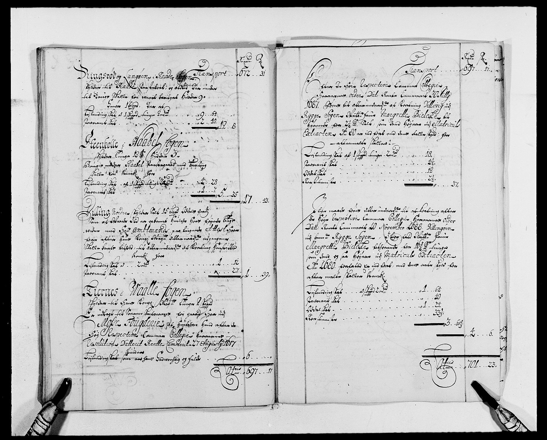 Rentekammeret inntil 1814, Reviderte regnskaper, Fogderegnskap, AV/RA-EA-4092/R02/L0106: Fogderegnskap Moss og Verne kloster, 1688-1691, p. 242