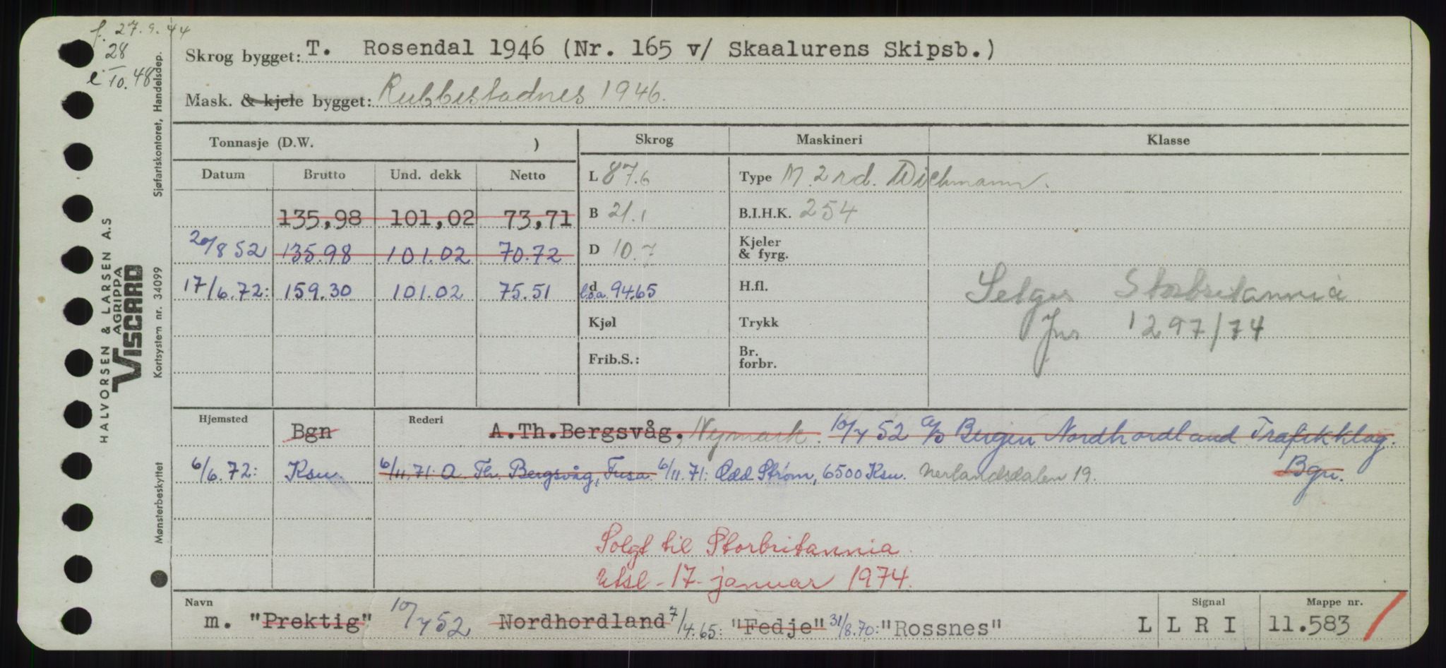 Sjøfartsdirektoratet med forløpere, Skipsmålingen, RA/S-1627/H/Hd/L0031: Fartøy, Rju-Sam, p. 211