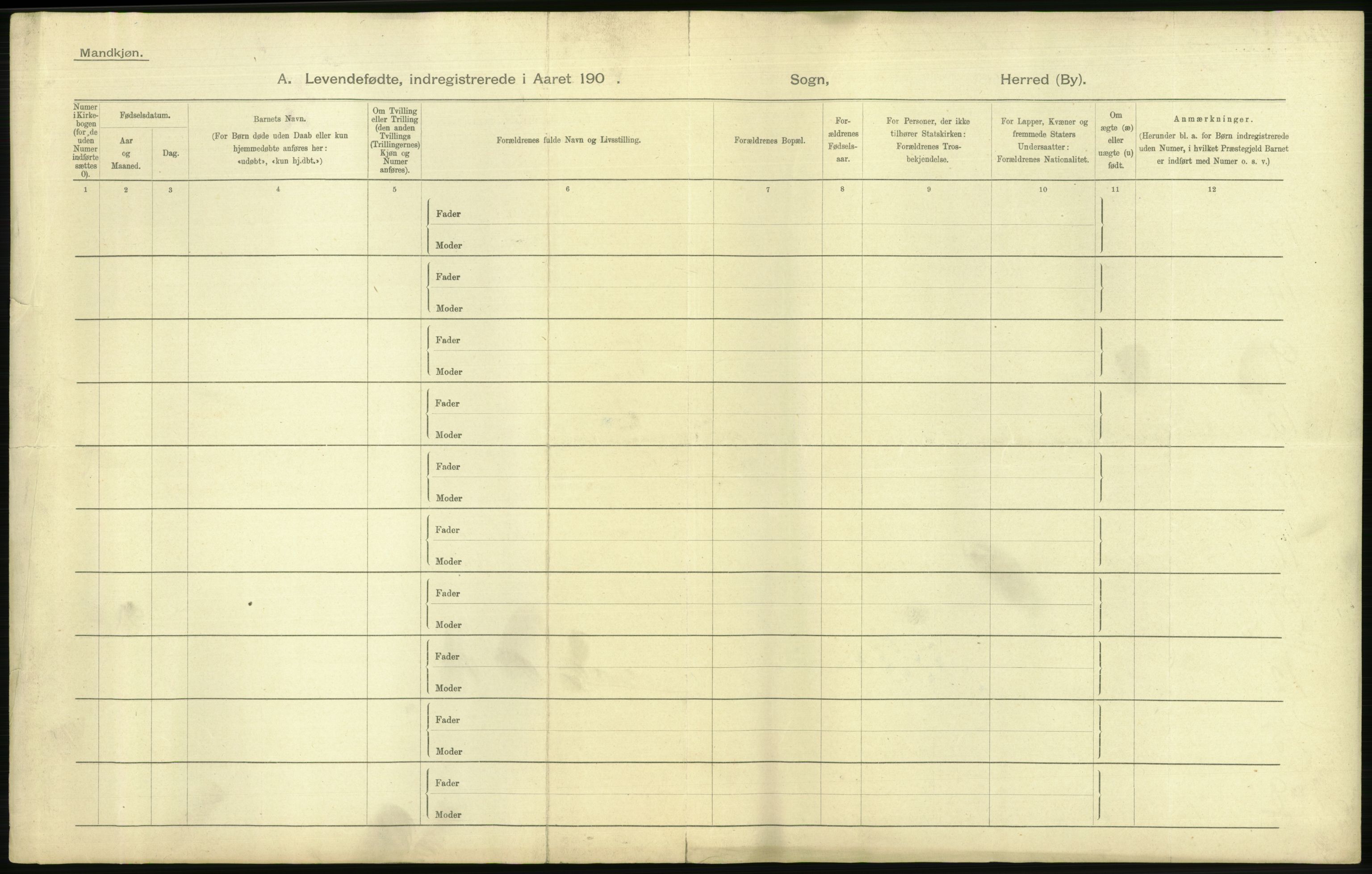 Statistisk sentralbyrå, Sosiodemografiske emner, Befolkning, AV/RA-S-2228/D/Df/Dfa/Dfab/L0003: Kristiania: Fødte, 1904, p. 680