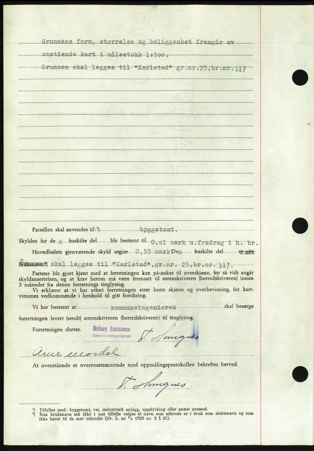 Romsdal sorenskriveri, AV/SAT-A-4149/1/2/2C: Mortgage book no. A26, 1948-1948, Diary no: : 1317/1948