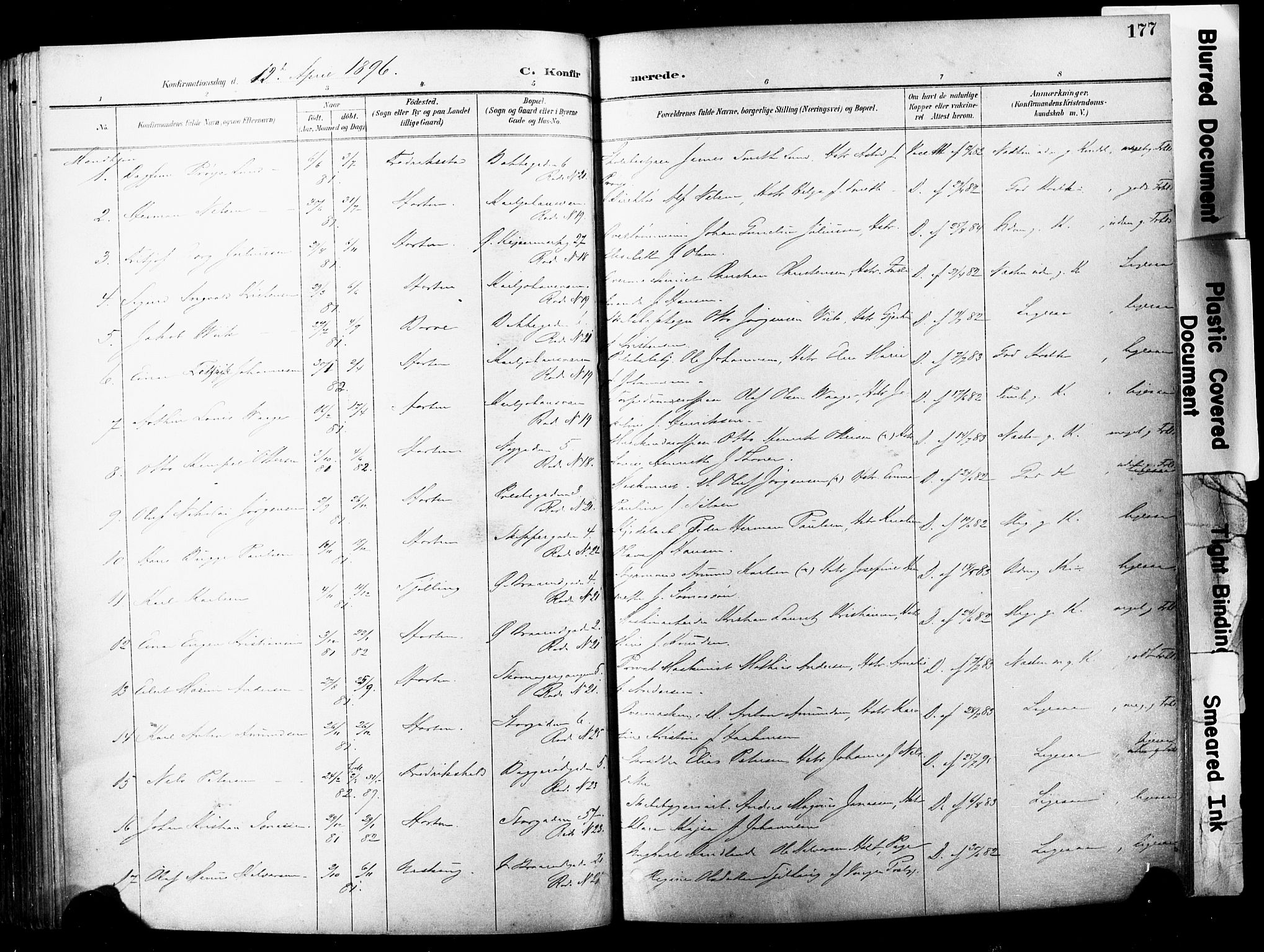 Horten kirkebøker, AV/SAKO-A-348/F/Fa/L0005: Parish register (official) no. 5, 1896-1904, p. 177