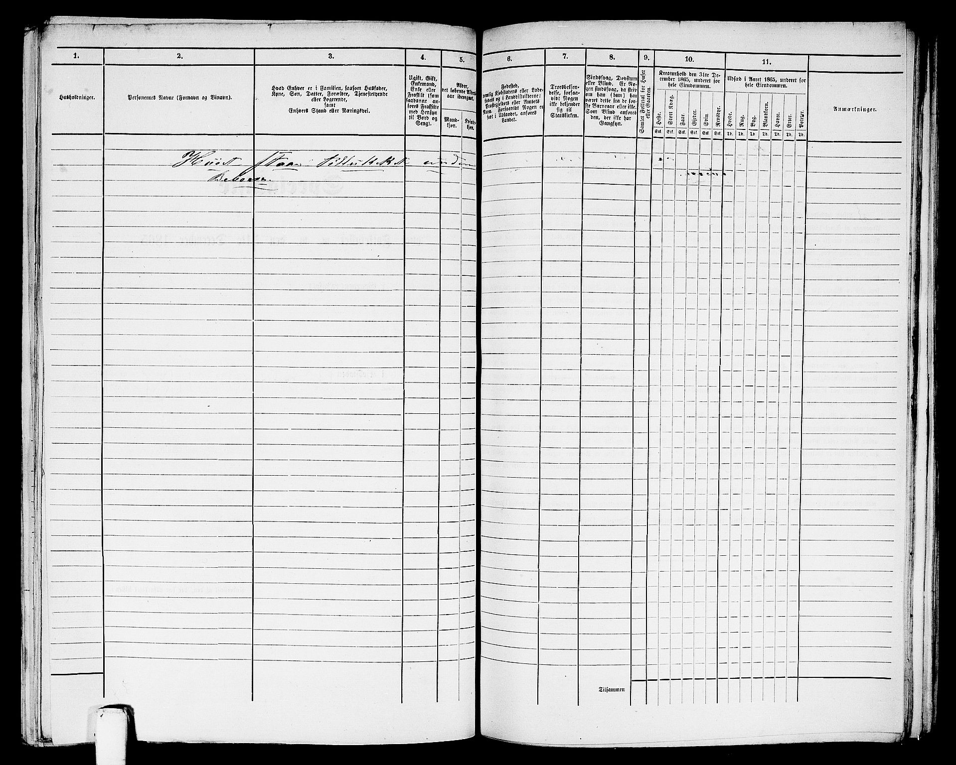 RA, 1865 census for Kristiansund/Kristiansund, 1865, p. 858