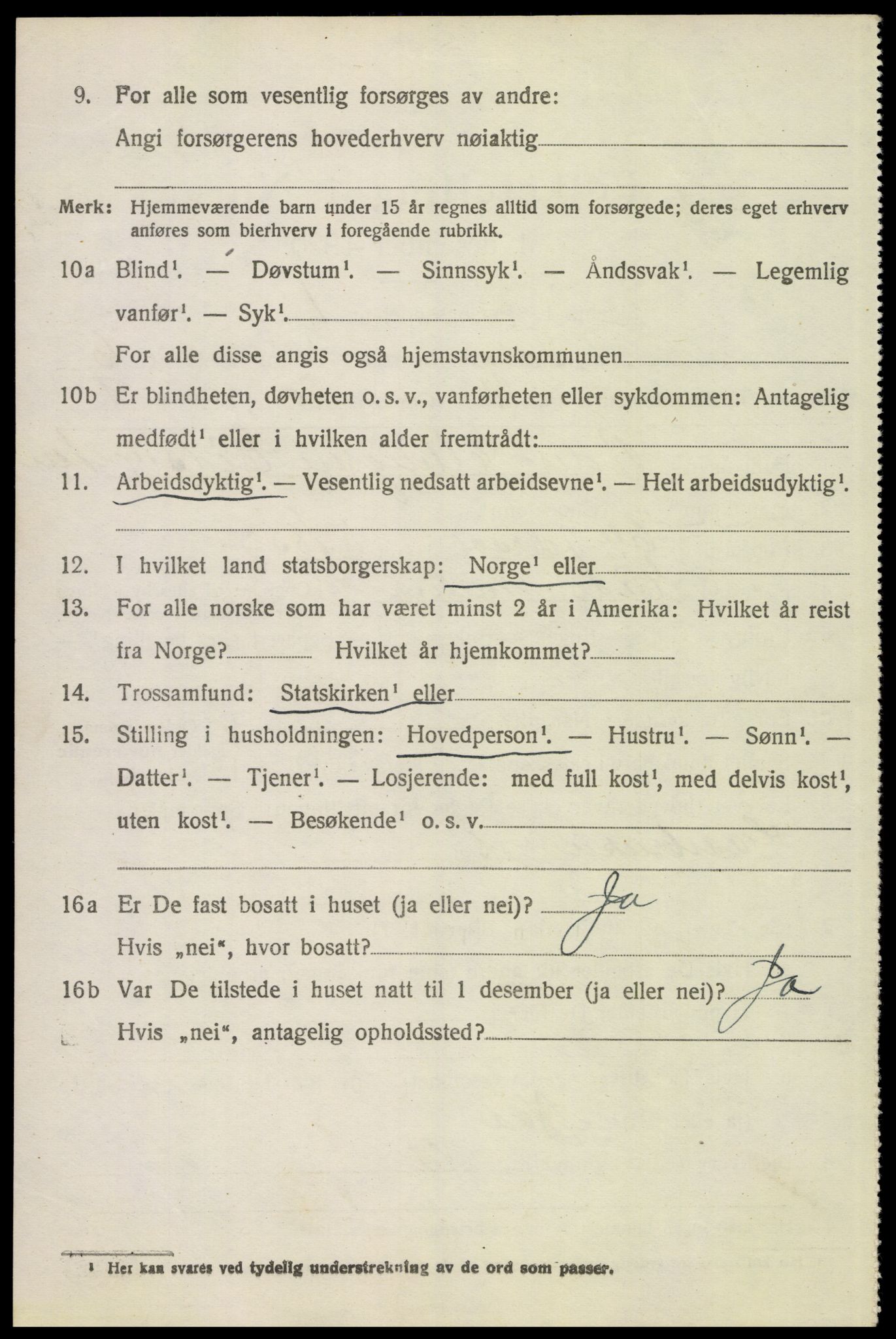 SAH, 1920 census for Tolga, 1920, p. 3628