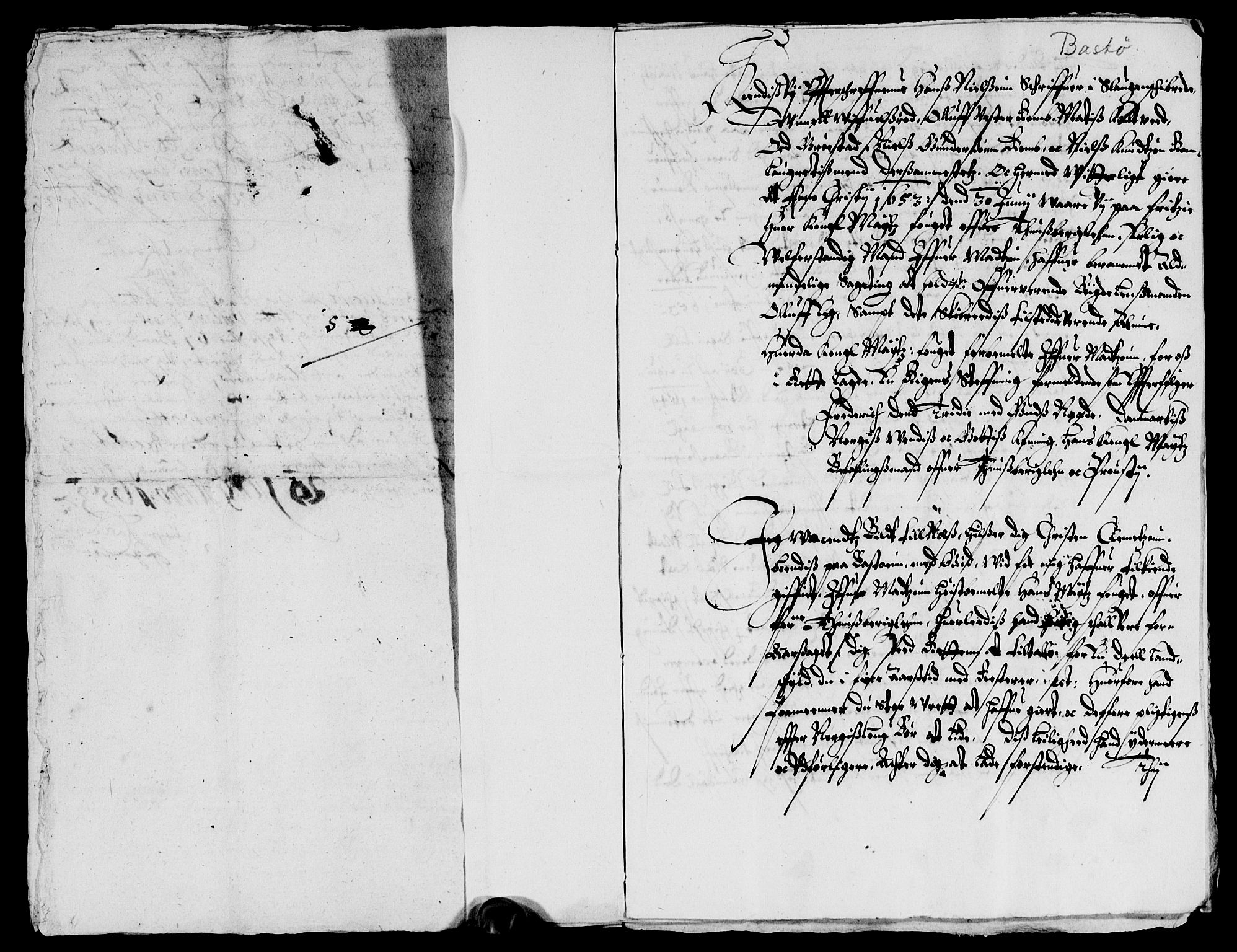 Rentekammeret inntil 1814, Reviderte regnskaper, Lensregnskaper, AV/RA-EA-5023/R/Rb/Rbo/L0031: Tønsberg len, 1651-1654