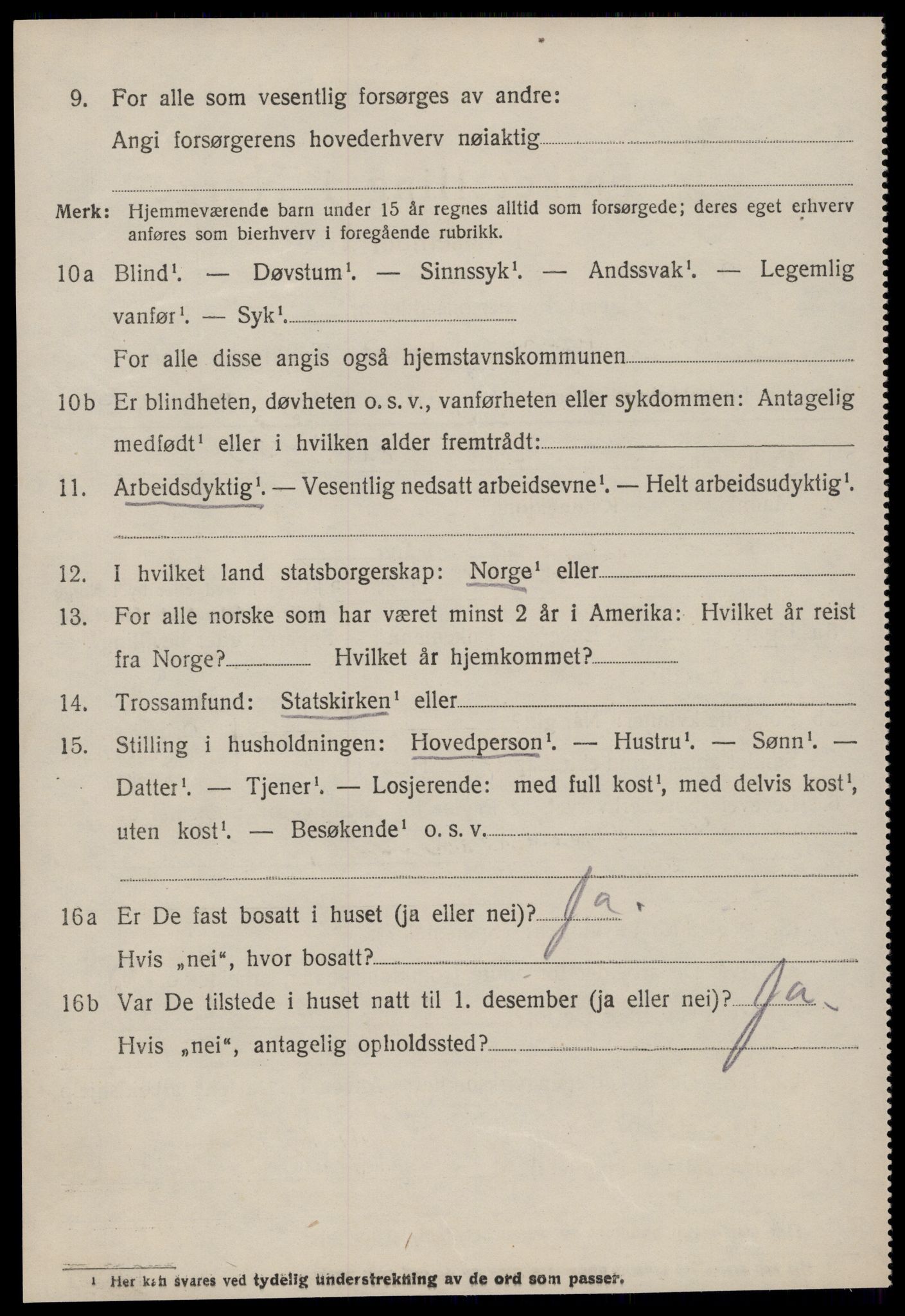 SAT, 1920 census for Sunndal, 1920, p. 3085