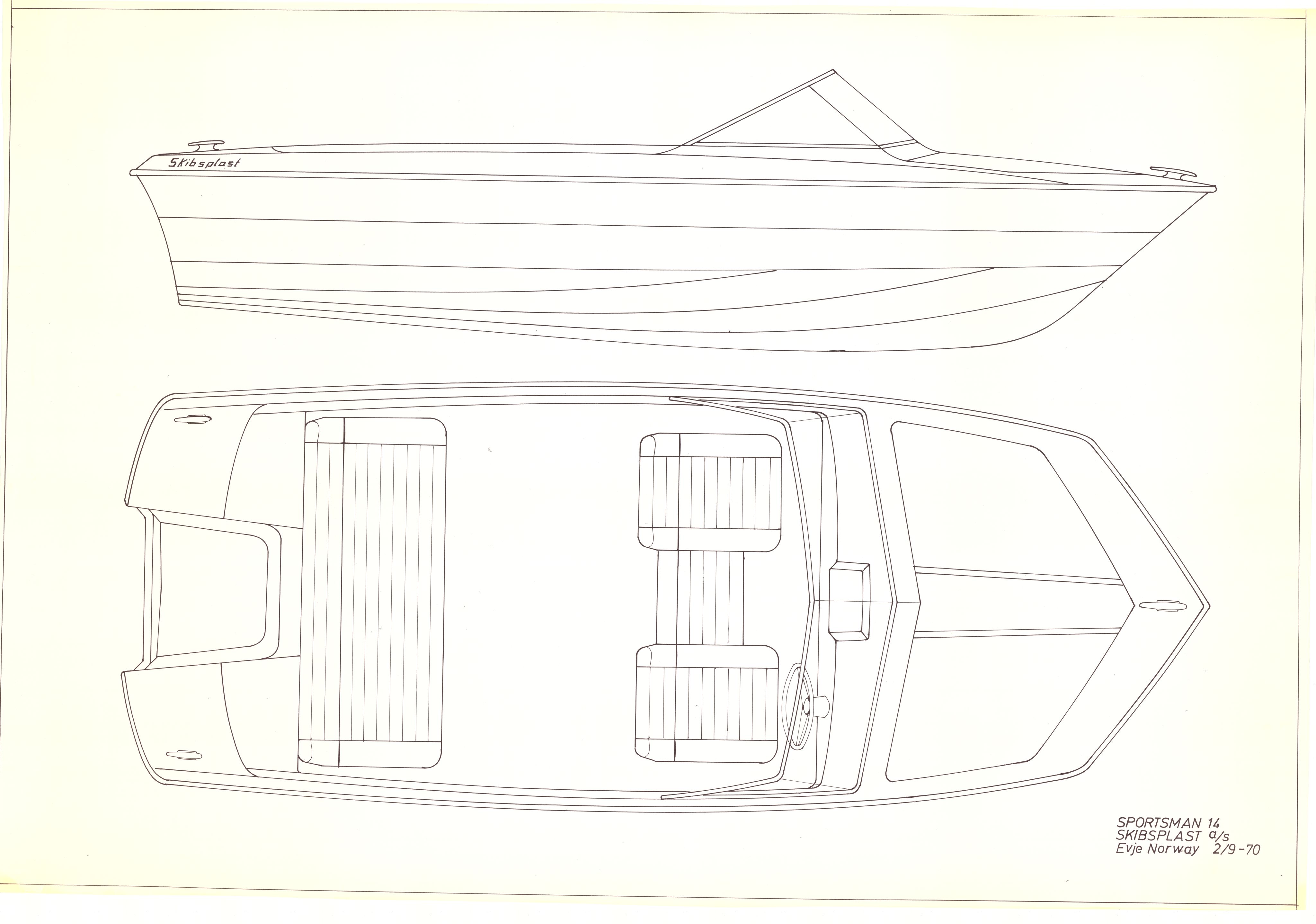 Skibsplast, AAKS/PA-2968/01/T/T02/L0006: Skibsplast Sportsmann 14 - 1970, 1970