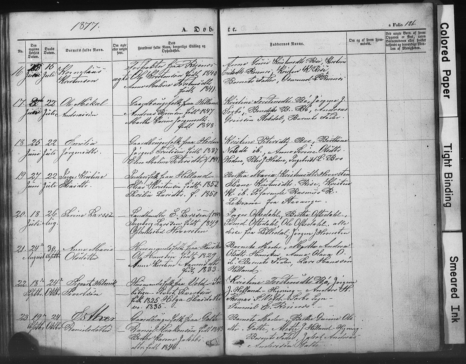 Rennesøy sokneprestkontor, AV/SAST-A -101827/H/Ha/Hab/L0002: Parish register (copy) no. B 2, 1852-1880, p. 126