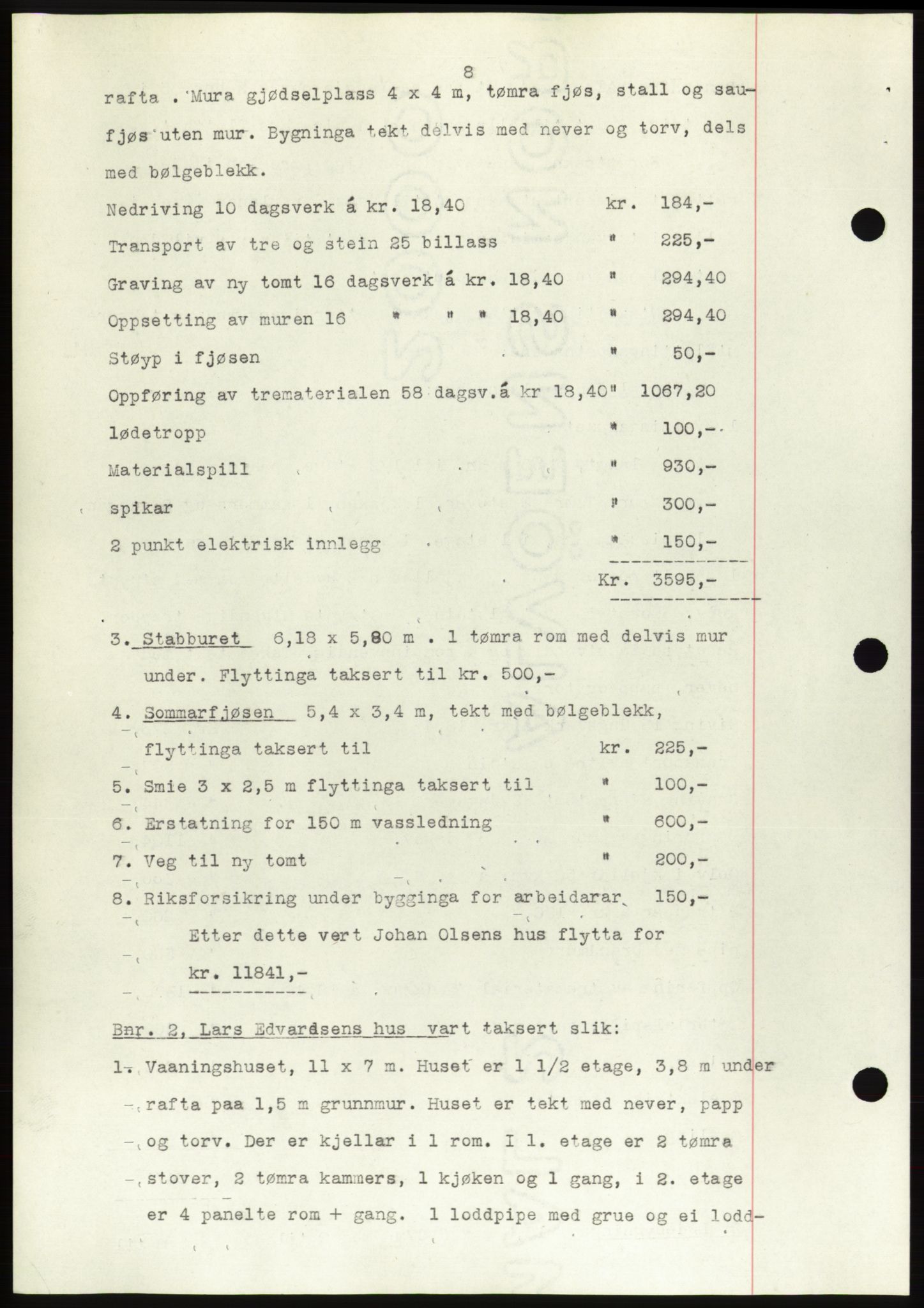 Søre Sunnmøre sorenskriveri, AV/SAT-A-4122/1/2/2C/L0083: Mortgage book no. 9A, 1948-1949, Diary no: : 58/1949