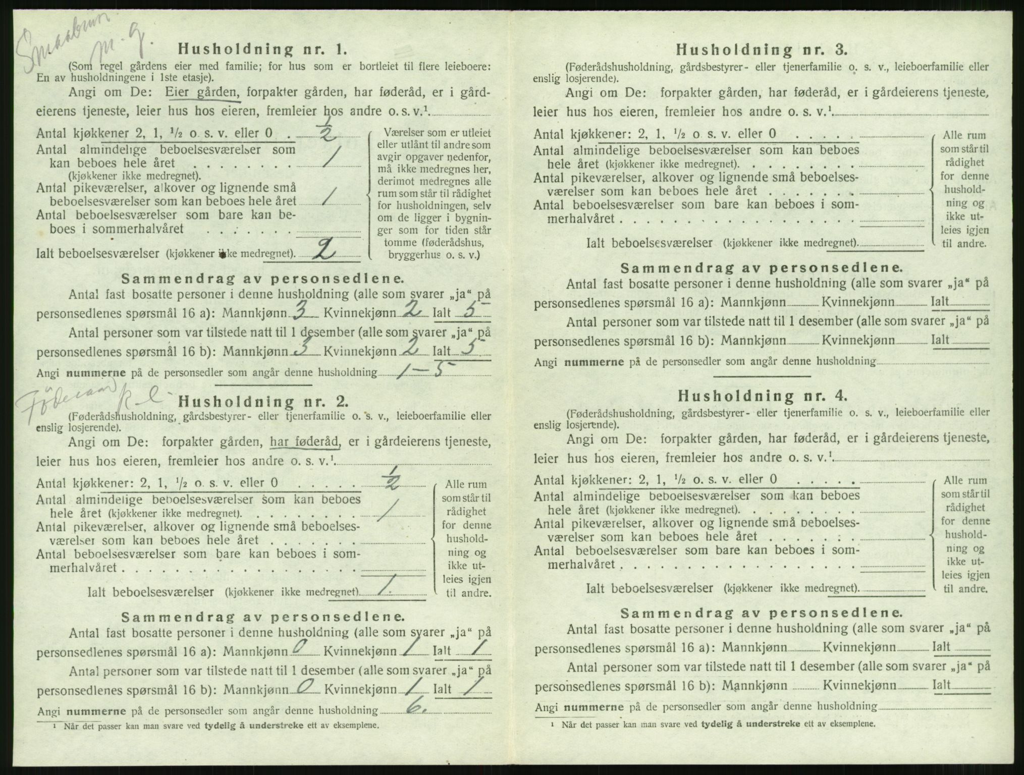 SAT, 1920 census for Borgund, 1920, p. 675