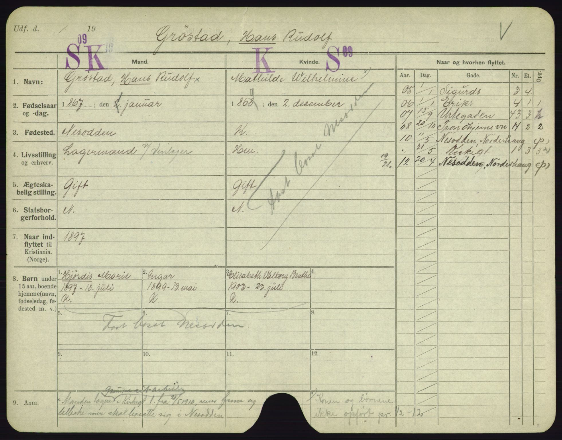 Oslo folkeregister, Registerkort, AV/SAO-A-11715/F/Fa/Fac/L0003: Menn, 1906-1914, p. 680a