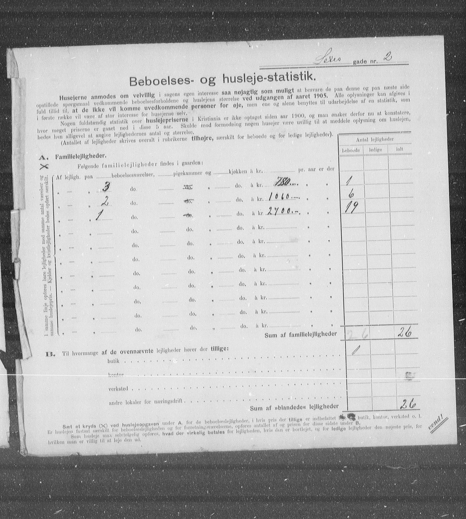 OBA, Municipal Census 1905 for Kristiania, 1905, p. 49154
