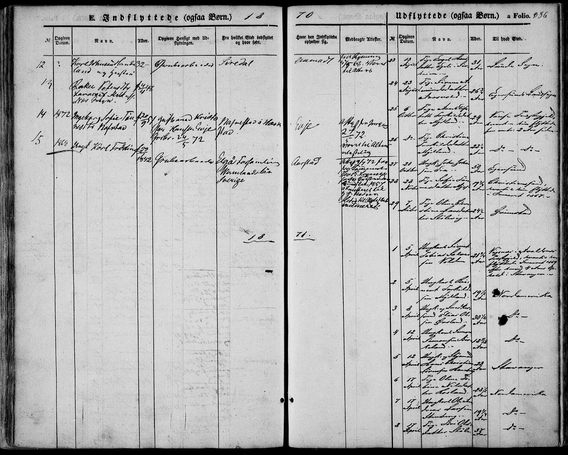 Sokndal sokneprestkontor, SAST/A-101808: Parish register (official) no. A 9, 1857-1874, p. 386