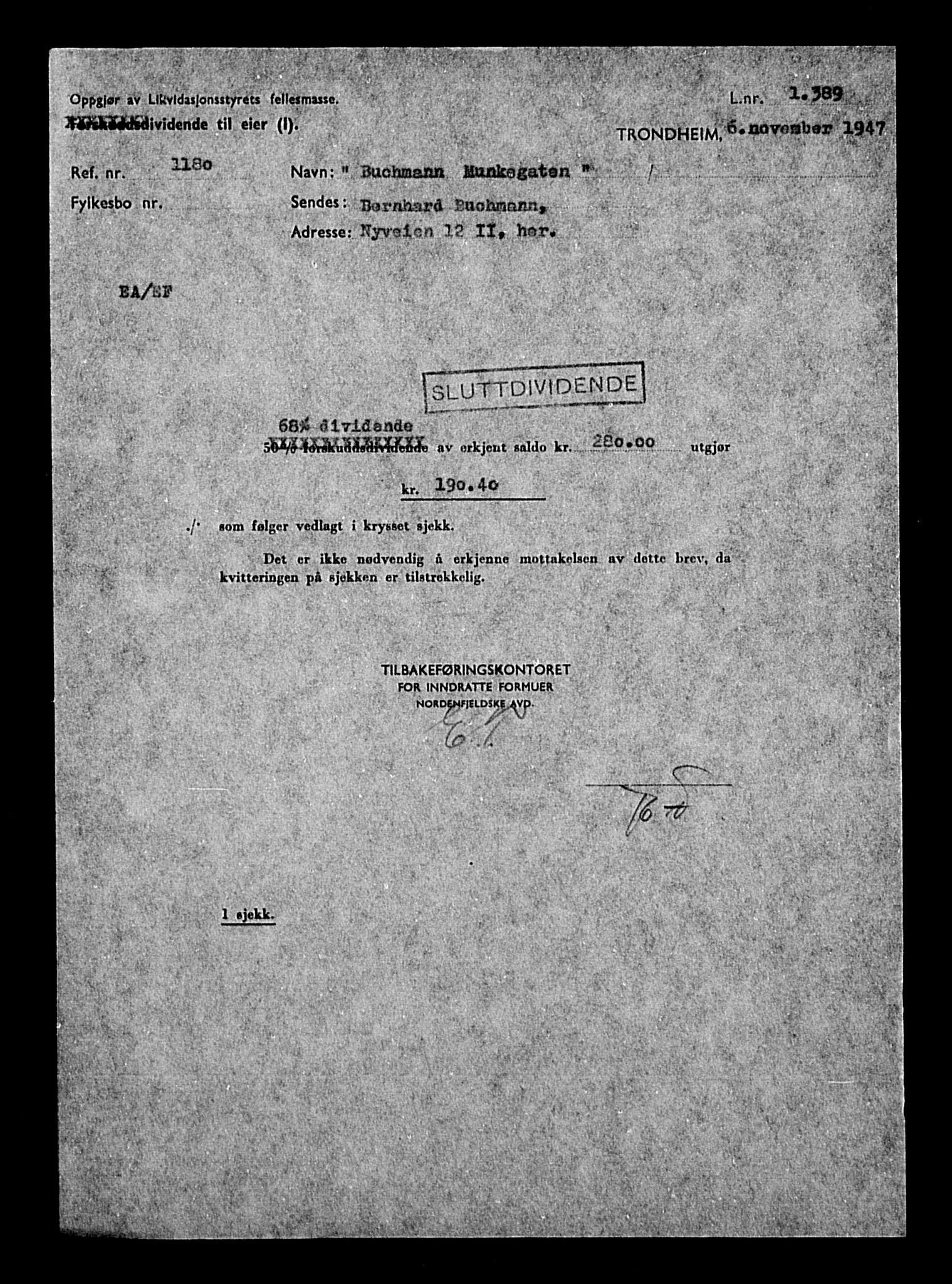 Justisdepartementet, Tilbakeføringskontoret for inndratte formuer, RA/S-1564/H/Hc/Hca/L0893: --, 1945-1947, p. 401