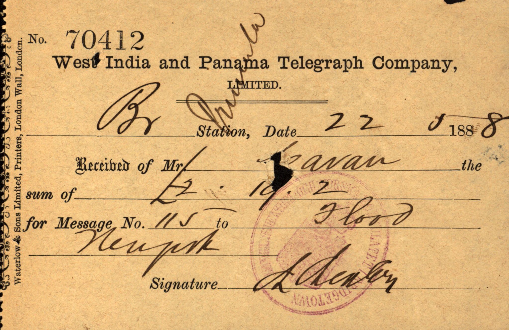 Pa 63 - Østlandske skibsassuranceforening, VEMU/A-1079/G/Ga/L0021/0003: Havaridokumenter / Inga av Drammen, Inga av Sandefjord, Primula, 1888-1889, p. 165