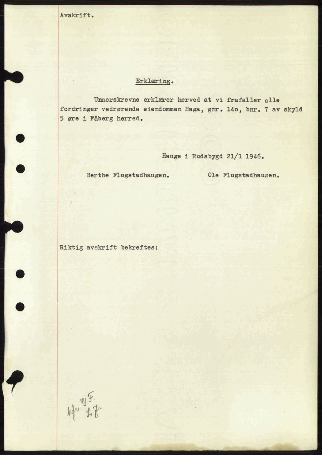 Sør-Gudbrandsdal tingrett, SAH/TING-004/H/Hb/Hbf/L0004: Mortgage book no. C5b, 1945-1951, Deed date: 02.09.1946