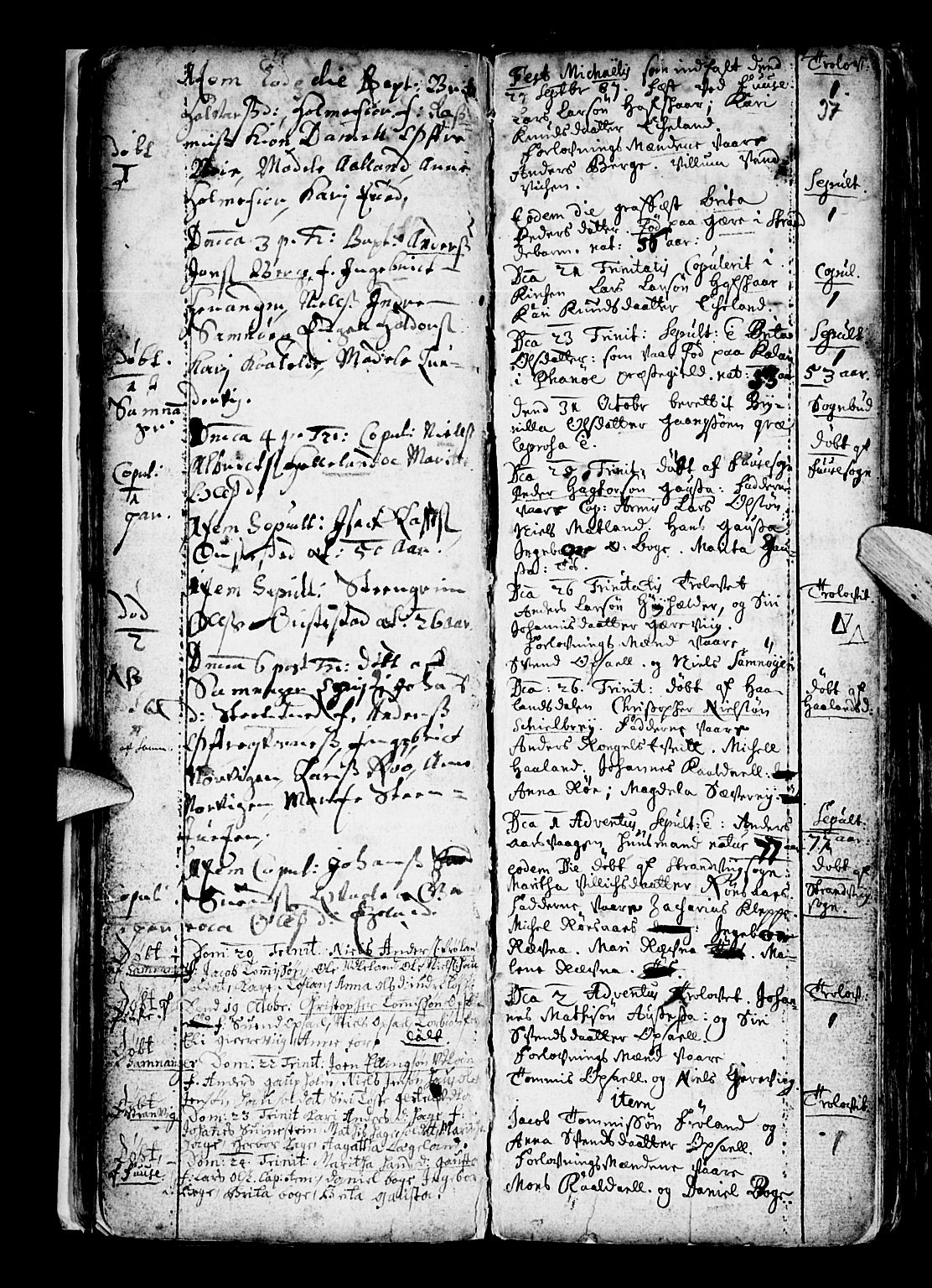 Os sokneprestembete, SAB/A-99929: Parish register (official) no. A 6, 1669-1719, p. 37