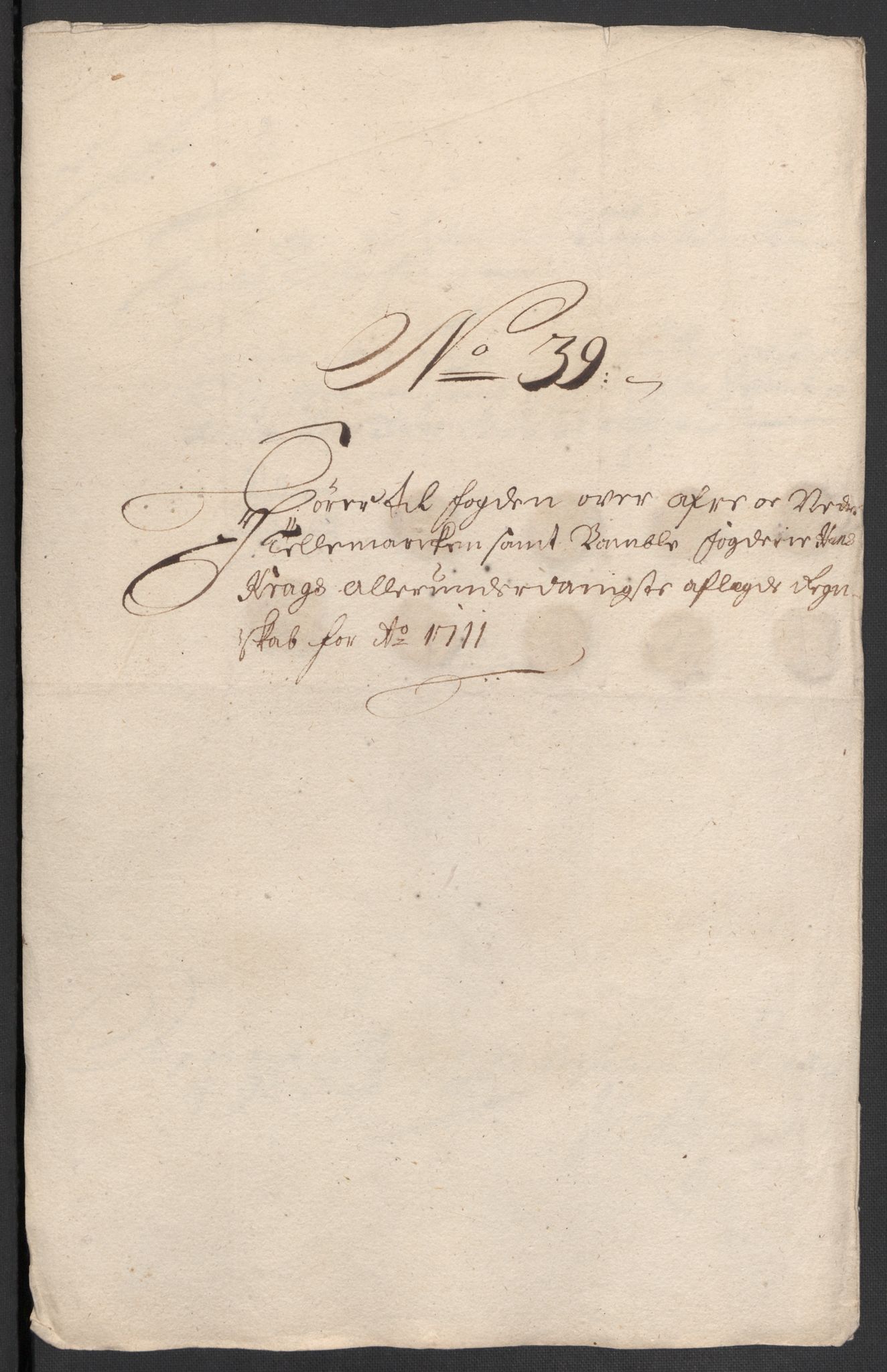 Rentekammeret inntil 1814, Reviderte regnskaper, Fogderegnskap, AV/RA-EA-4092/R36/L2120: Fogderegnskap Øvre og Nedre Telemark og Bamble, 1711, p. 333