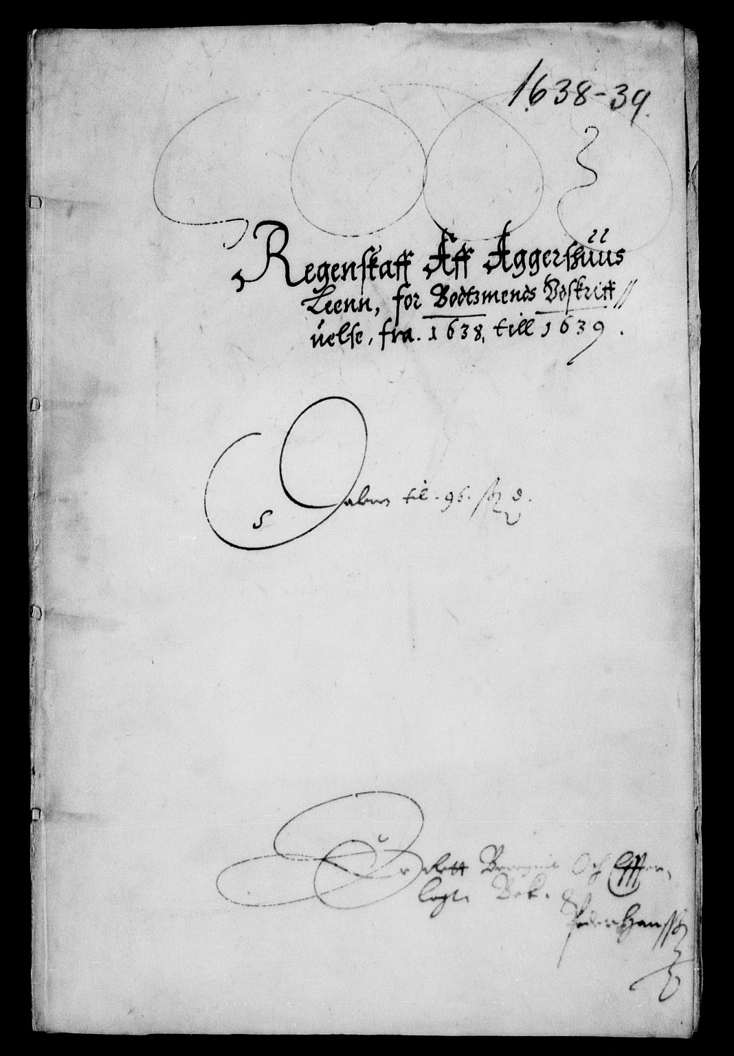 Rentekammeret inntil 1814, Reviderte regnskaper, Lensregnskaper, AV/RA-EA-5023/R/Rb/Rba/L0144: Akershus len, 1638-1640