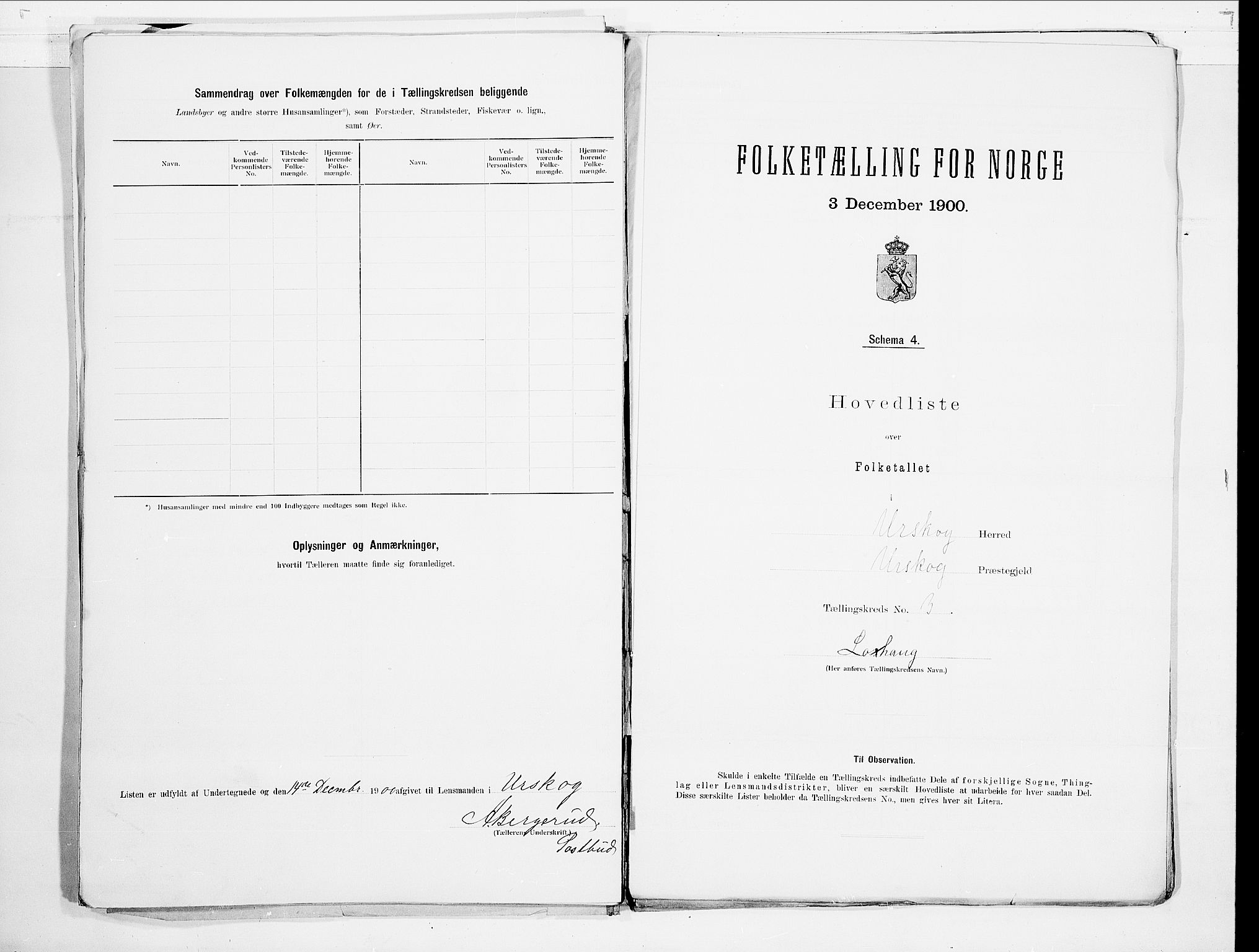 SAO, 1900 census for Aurskog, 1900, p. 10