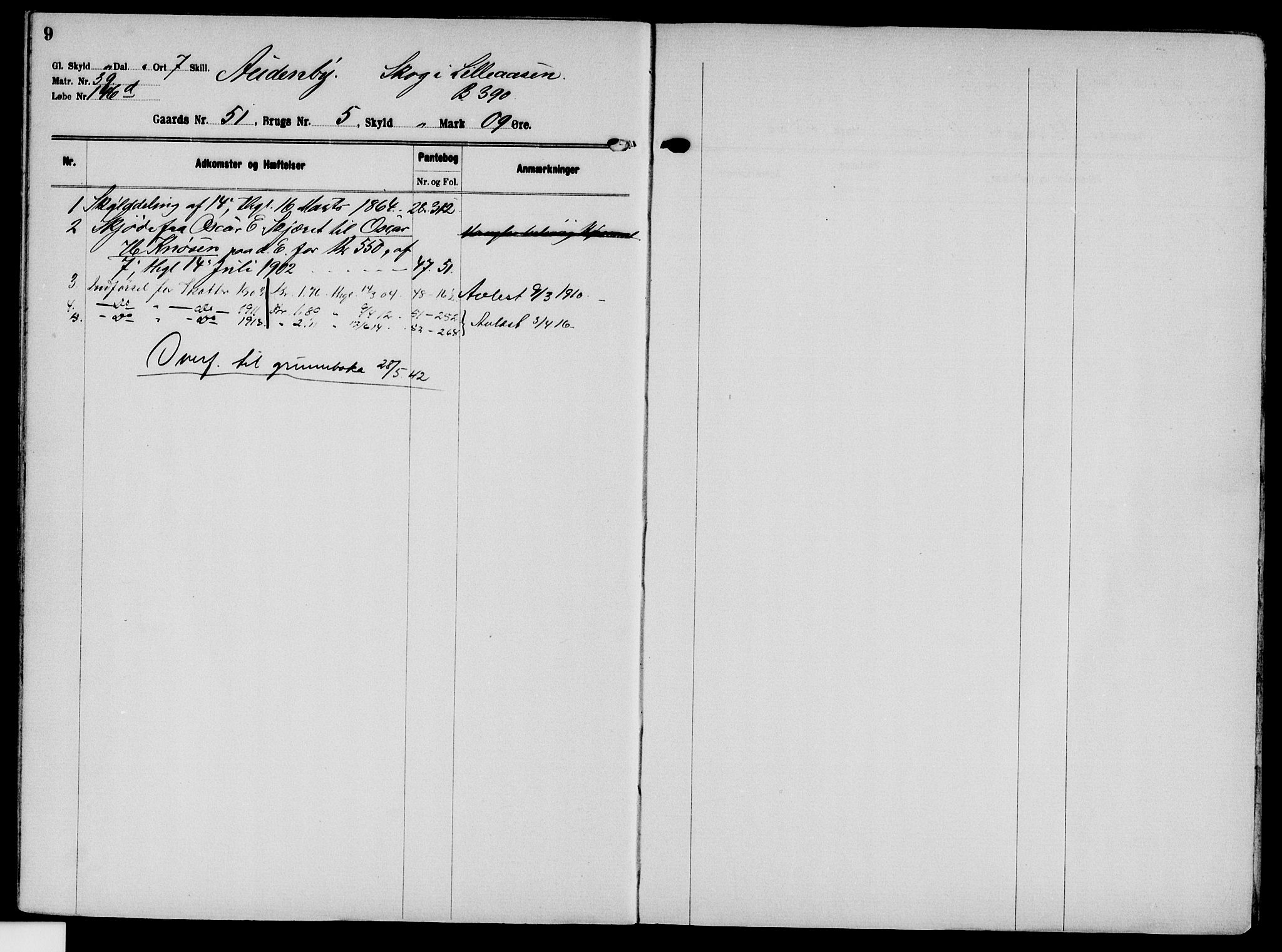 Solør tingrett, AV/SAH-TING-008/H/Ha/Hak/L0004: Mortgage register no. IV, 1900-1935, p. 9