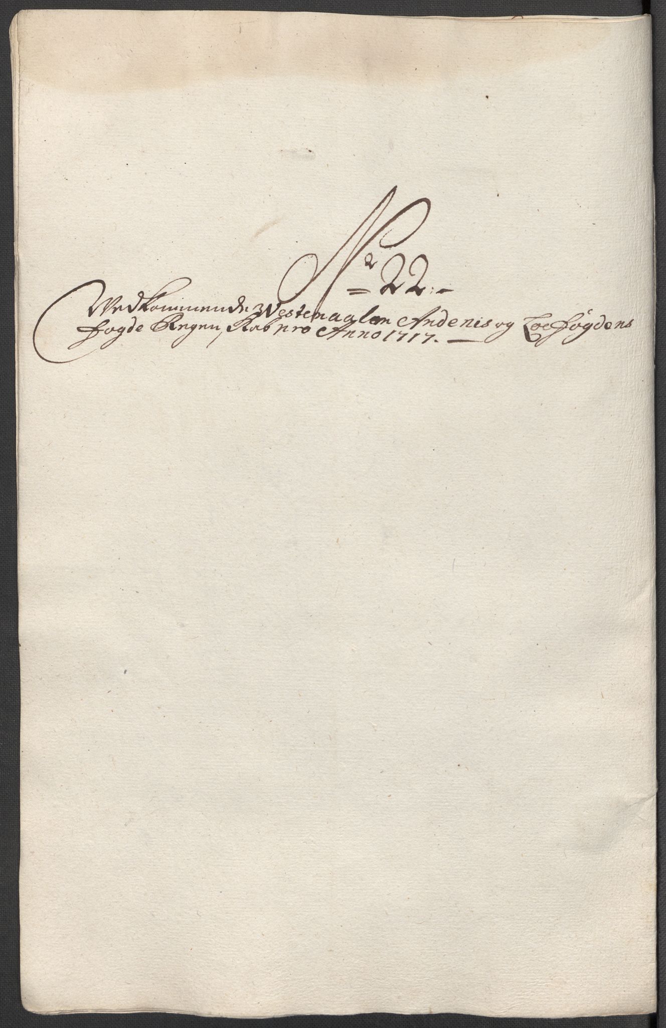 Rentekammeret inntil 1814, Reviderte regnskaper, Fogderegnskap, AV/RA-EA-4092/R67/L4683: Fogderegnskap Vesterålen, Andenes og Lofoten, 1717, p. 168