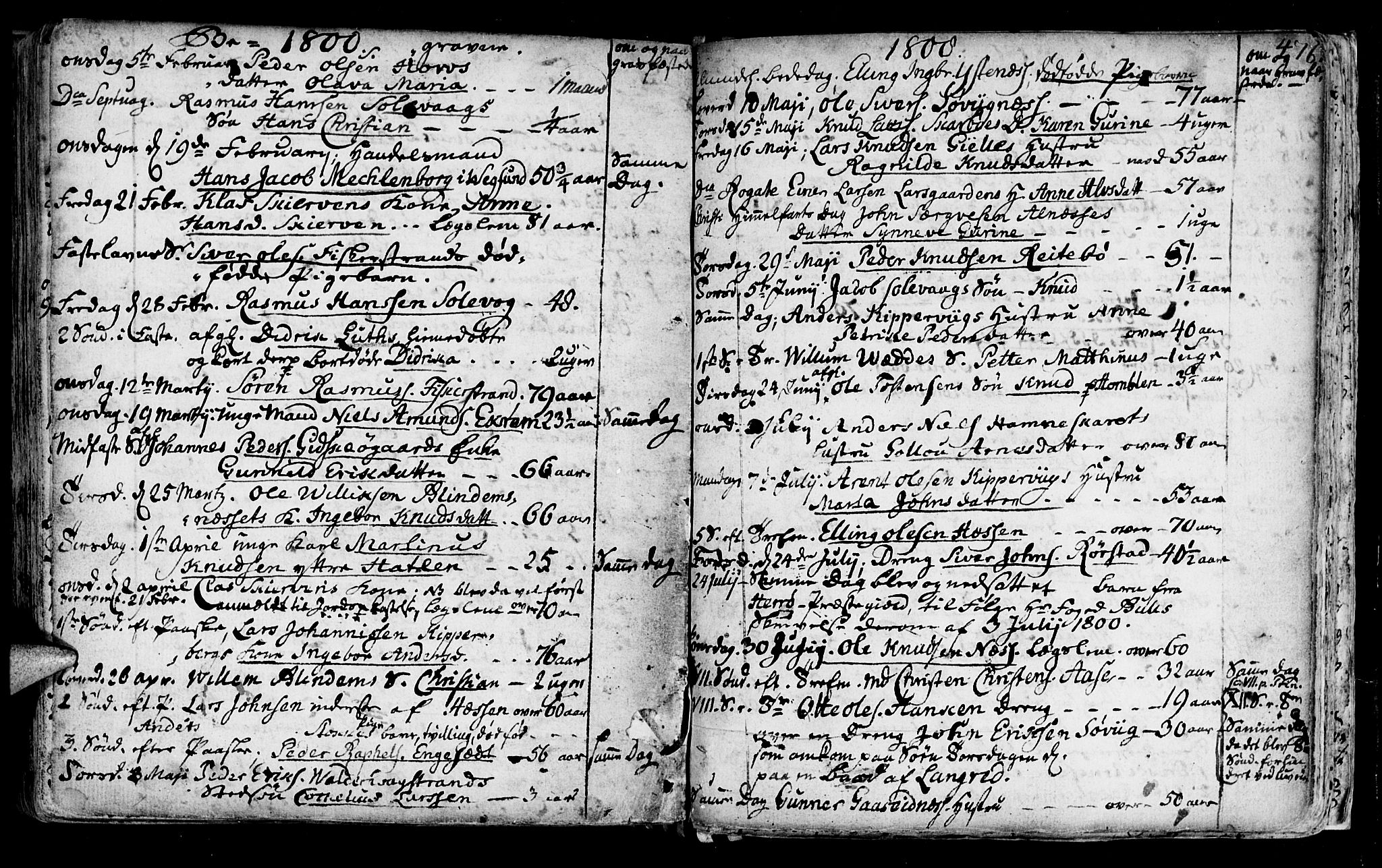 Ministerialprotokoller, klokkerbøker og fødselsregistre - Møre og Romsdal, AV/SAT-A-1454/528/L0393: Parish register (official) no. 528A04, 1762-1800, p. 476