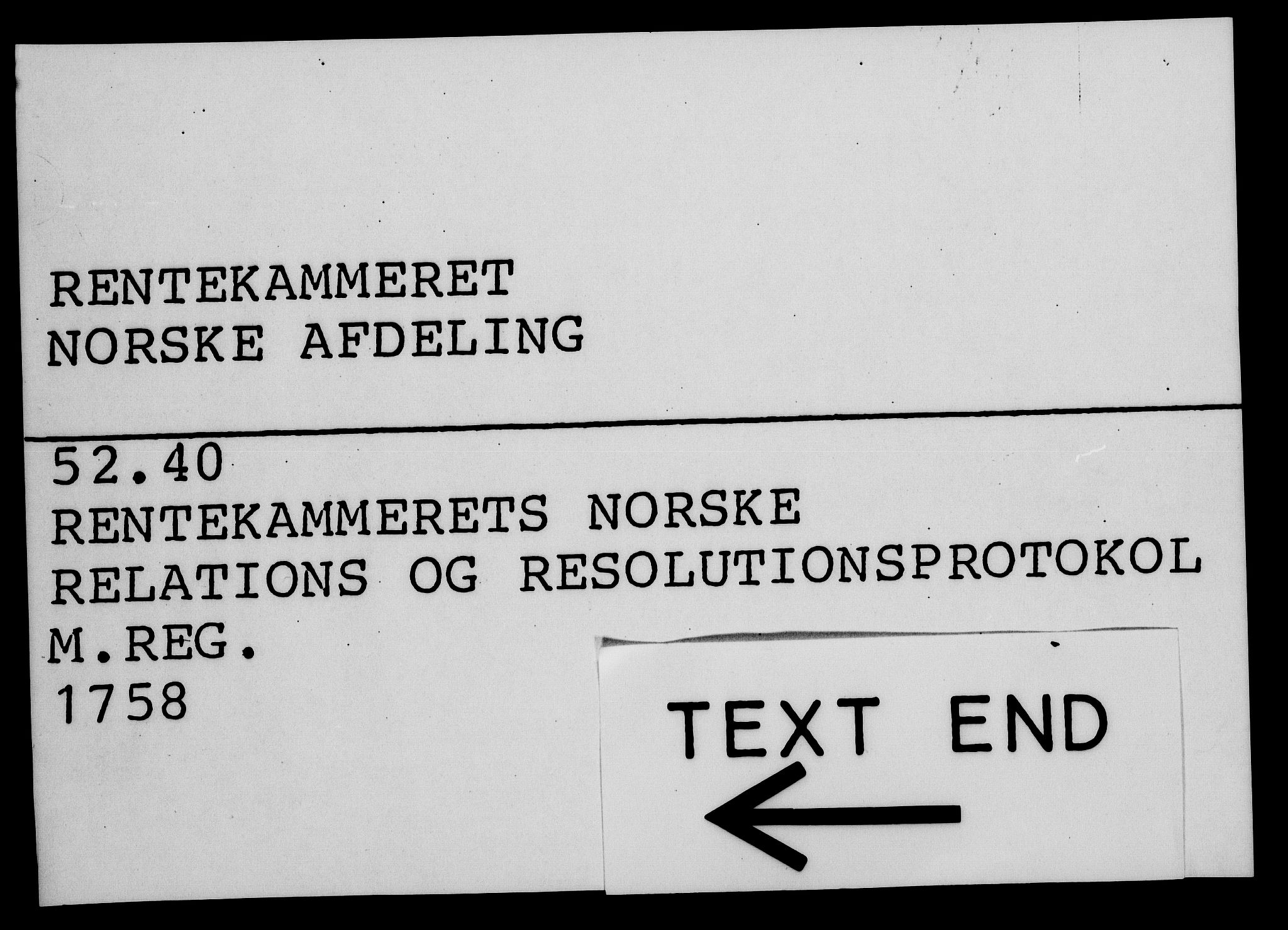 Rentekammeret, Kammerkanselliet, RA/EA-3111/G/Gf/Gfa/L0040: Norsk relasjons- og resolusjonsprotokoll (merket RK 52.40), 1758, p. 814