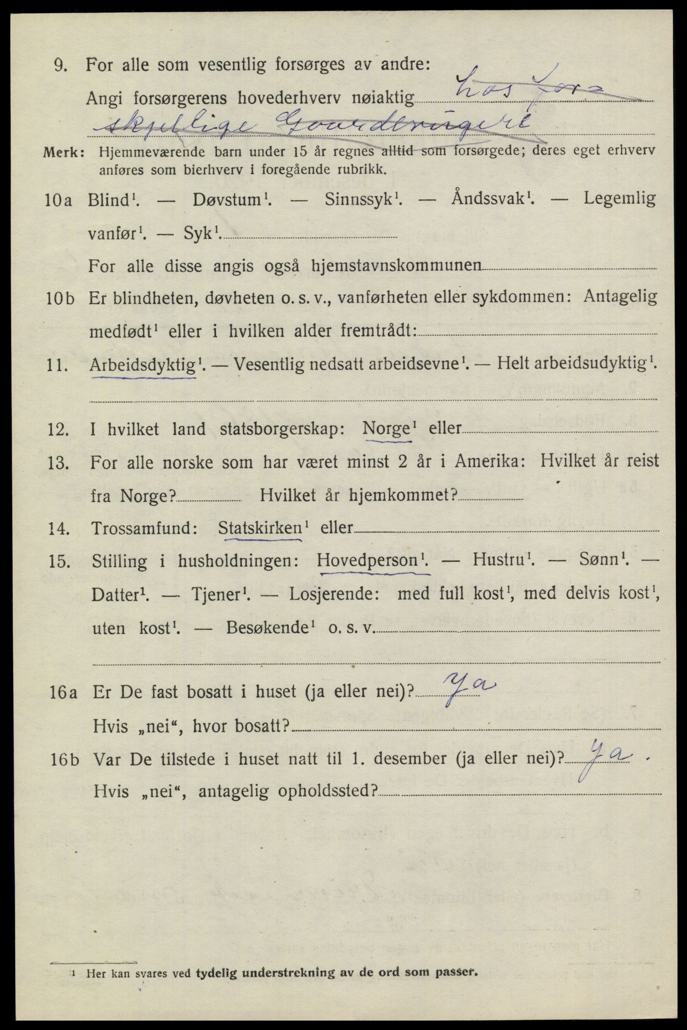 SAKO, 1920 census for Heddal, 1920, p. 5195