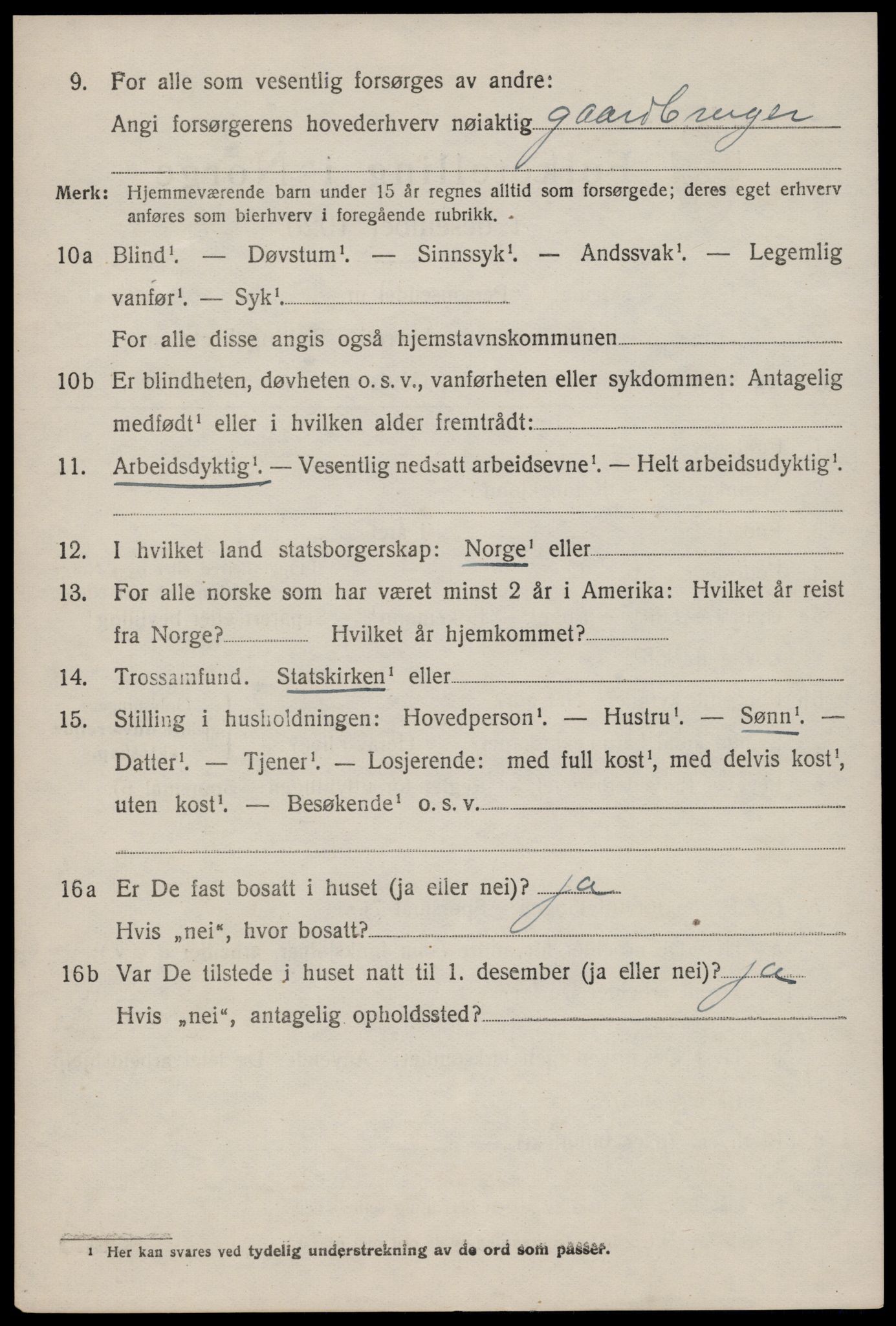 SAST, 1920 census for Tysvær, 1920, p. 2747