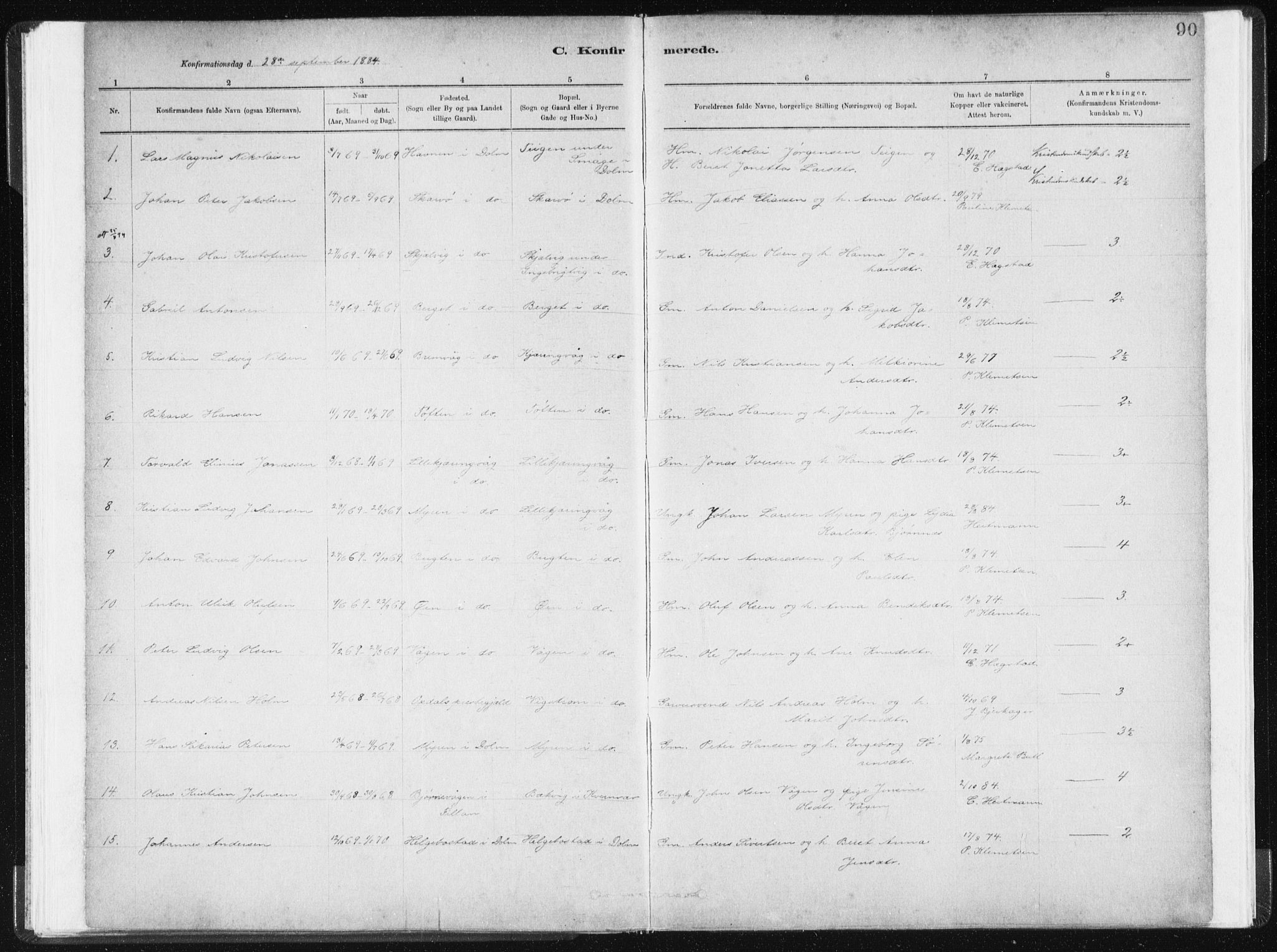 Ministerialprotokoller, klokkerbøker og fødselsregistre - Sør-Trøndelag, SAT/A-1456/634/L0533: Parish register (official) no. 634A09, 1882-1901, p. 90